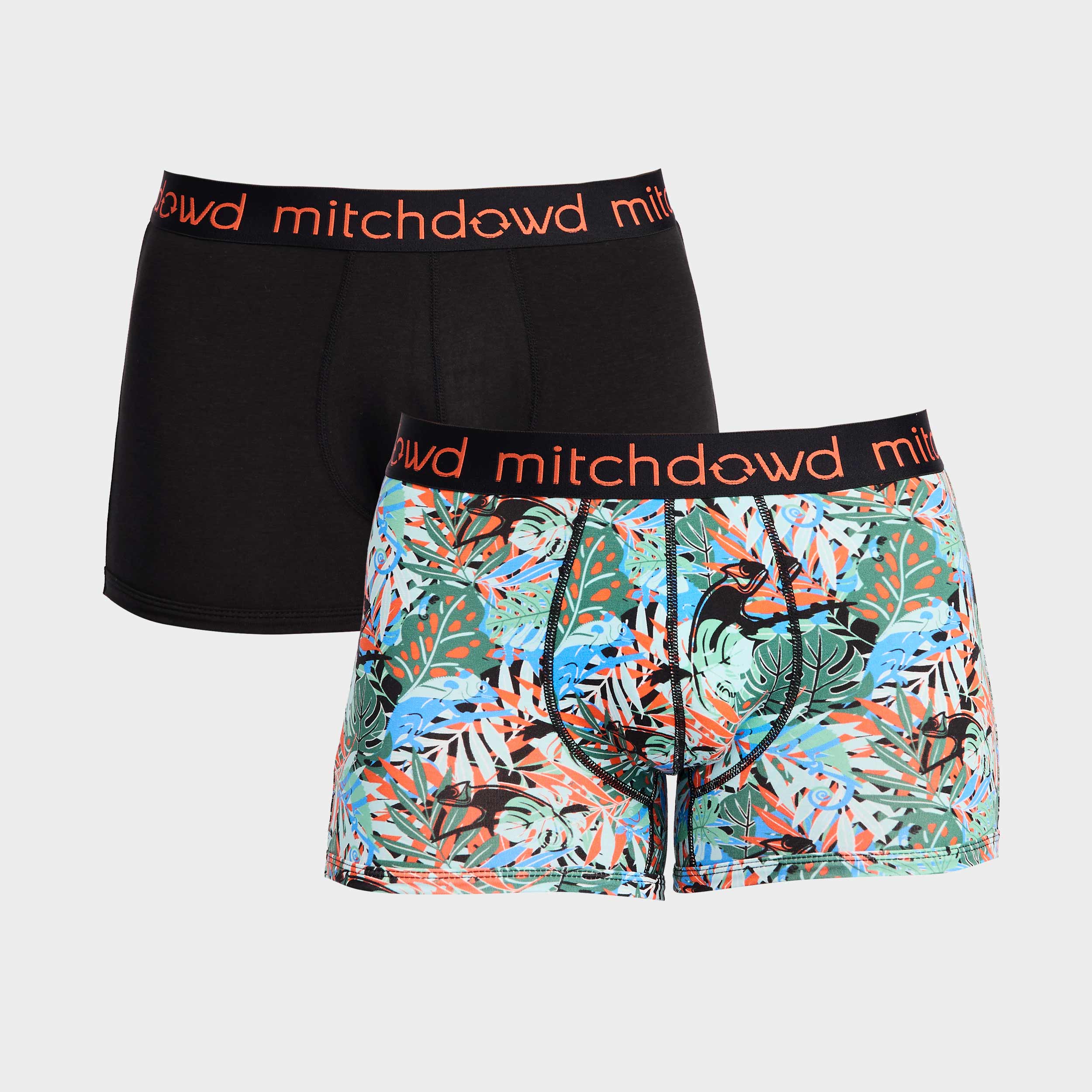 Mitchdowd Men’s Chameleon Camo Bamboo Trunks 2 Pack