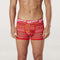 Men's Grinch Naughty Cotton Mid-Length Trunk - Red