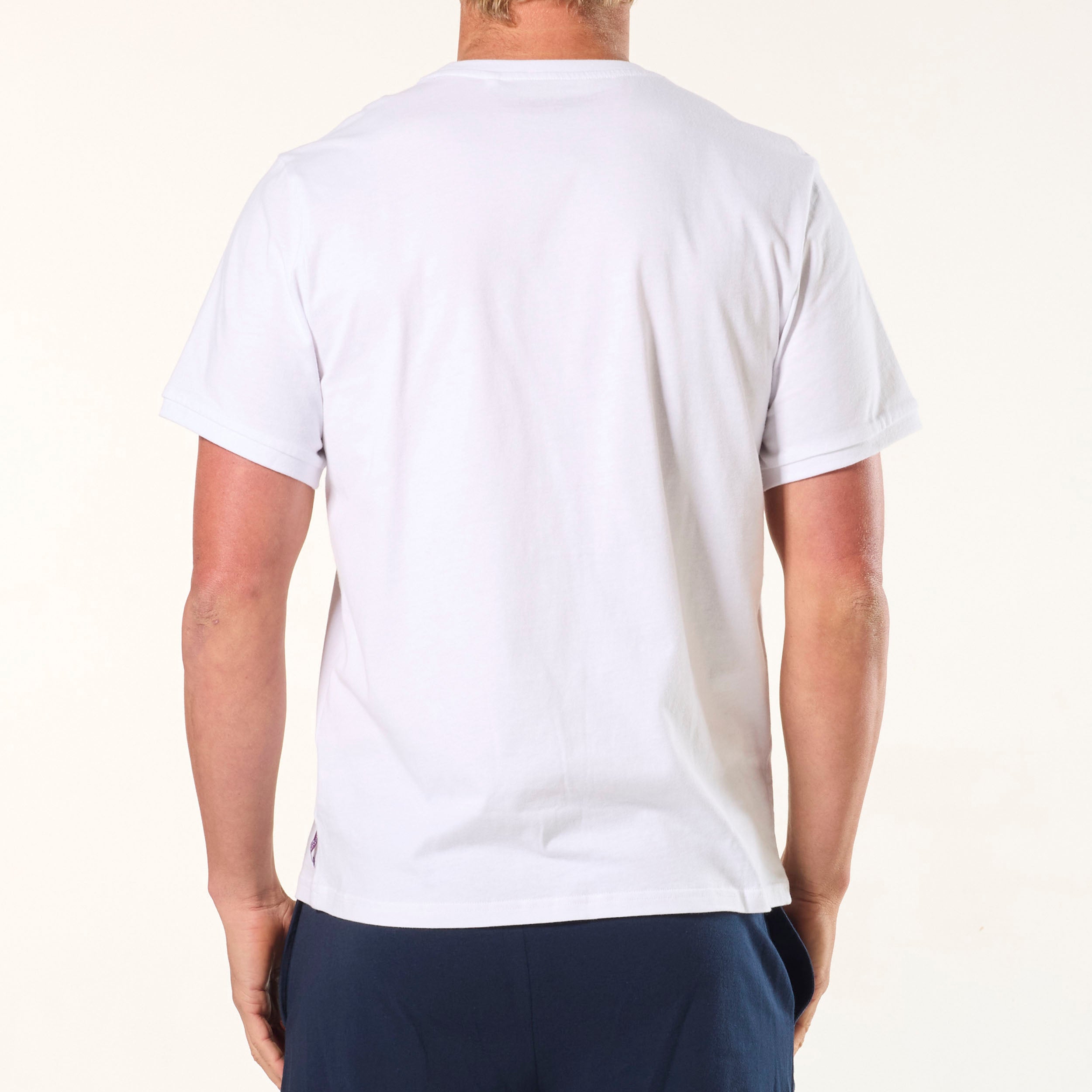 Men's Cotton Sleep Tee - White - Image 3