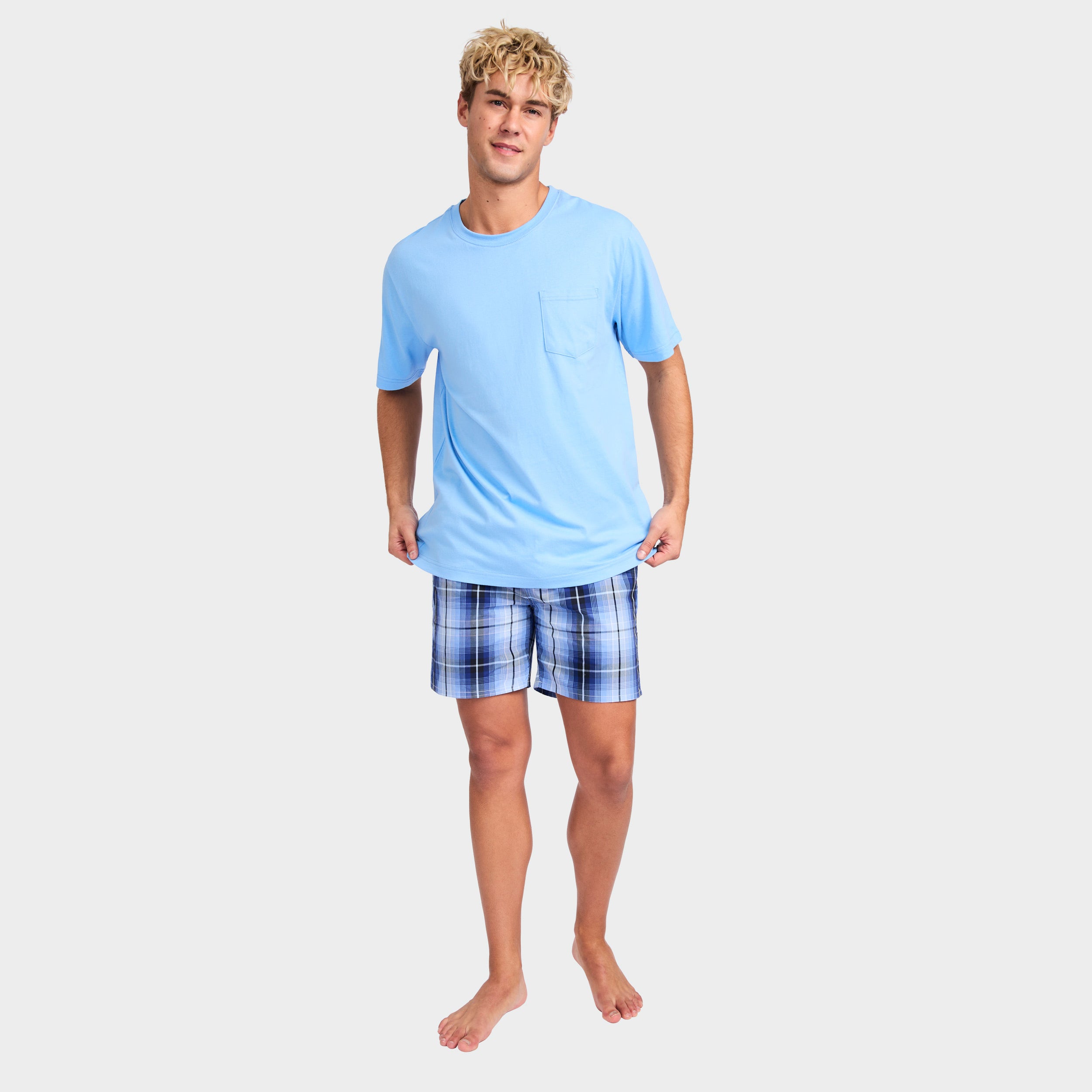 Mitchdowd Men’s Cotton Pocket Sleep Tee