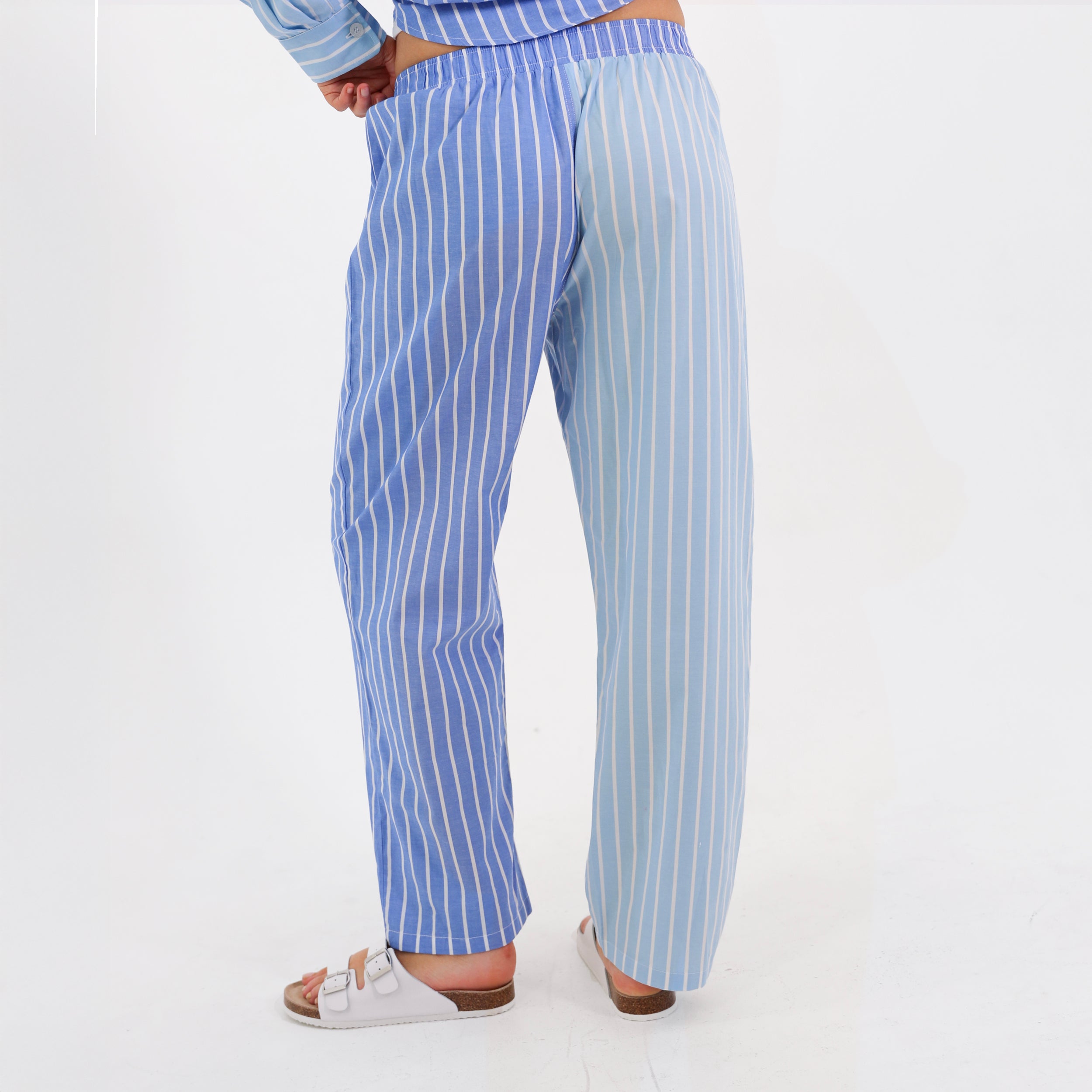Mitchdowd Womens Blues Stripe Pyjama Pants