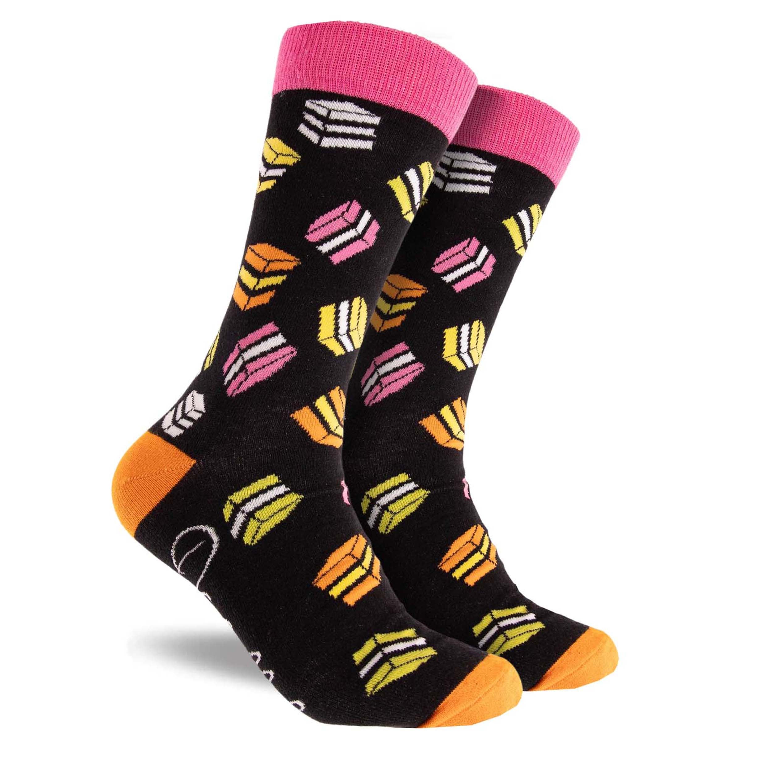 Men's It Takes Allsorts Cotton Crew Socks 3 Pack Gift Box - Black - Image 5