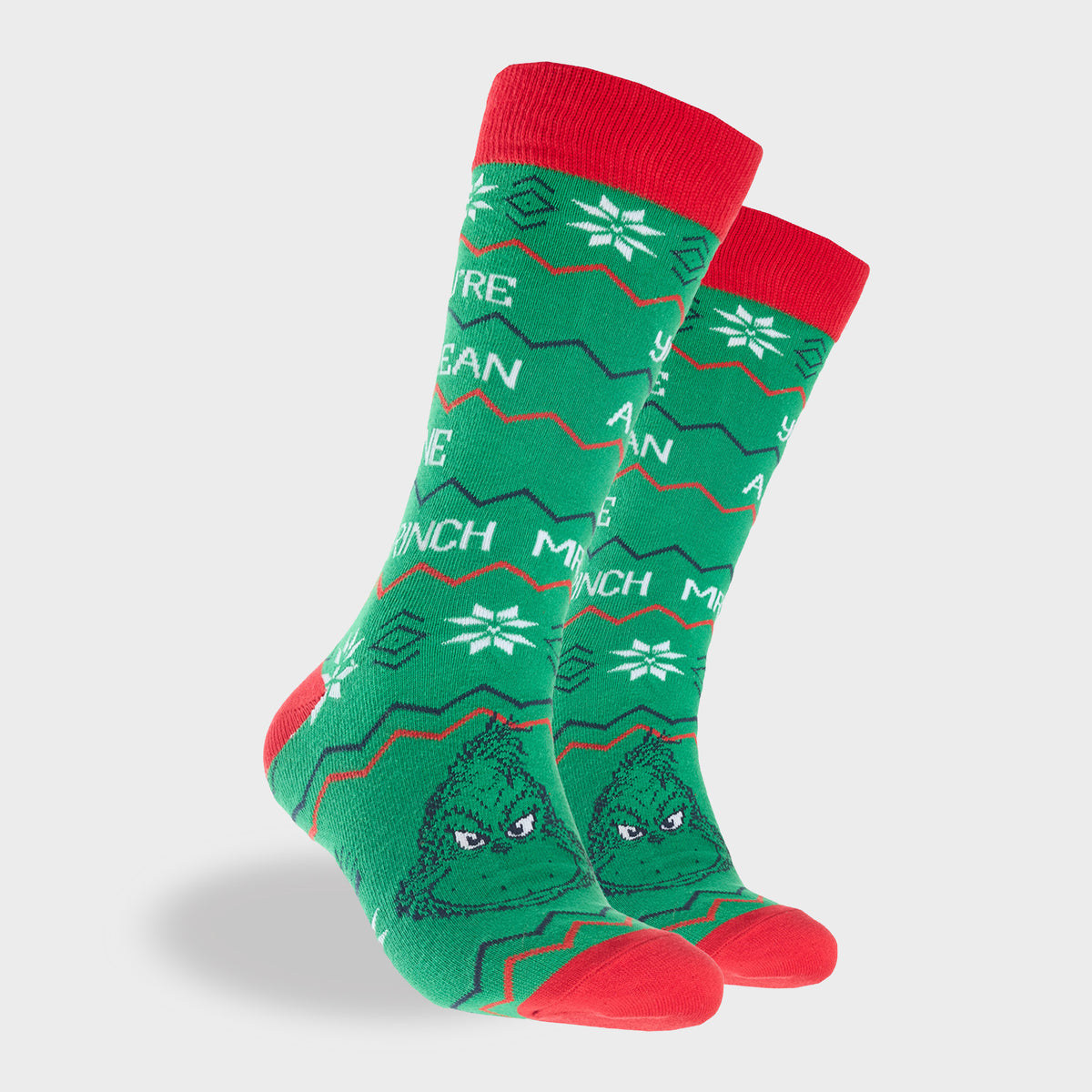Mitchdowd Mens Grinch Mean One Socks - Multi