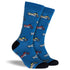 Men's Rev Head Cotton Crew Socks 3 Pack Gift Box - Blue, Black & Grey