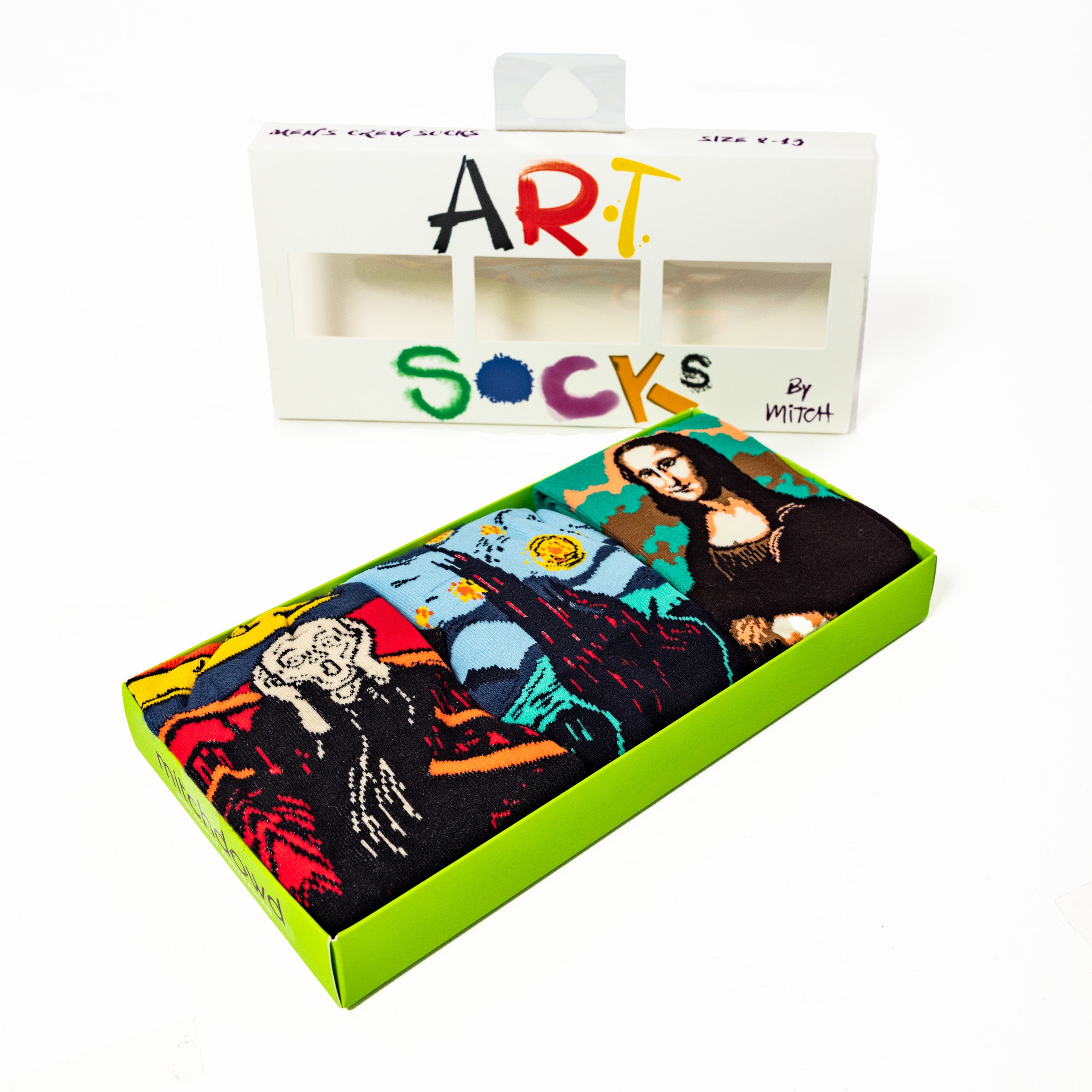 Men's Art Cotton Crew Socks Model Image  1