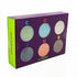 Men's Colour Bamboo Rib Socks 6 Pack Gift Box - Multi Coloured