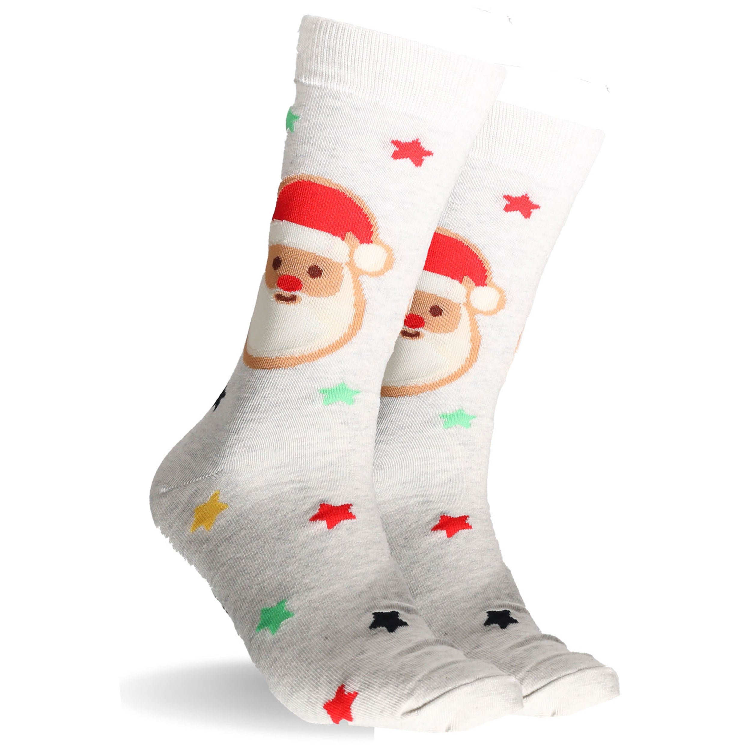 Men's Gingerbread Season Cotton Crew Socks 3 Pack - Red, White & Black - Image 4