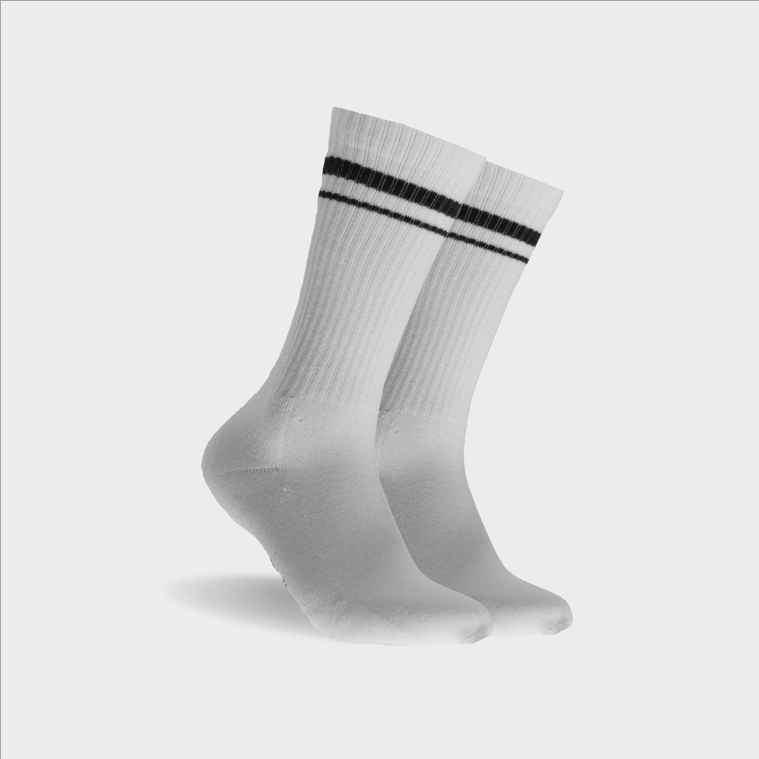 Men's Sport Crew Socks 5 Pack - White Assorted - Image 3