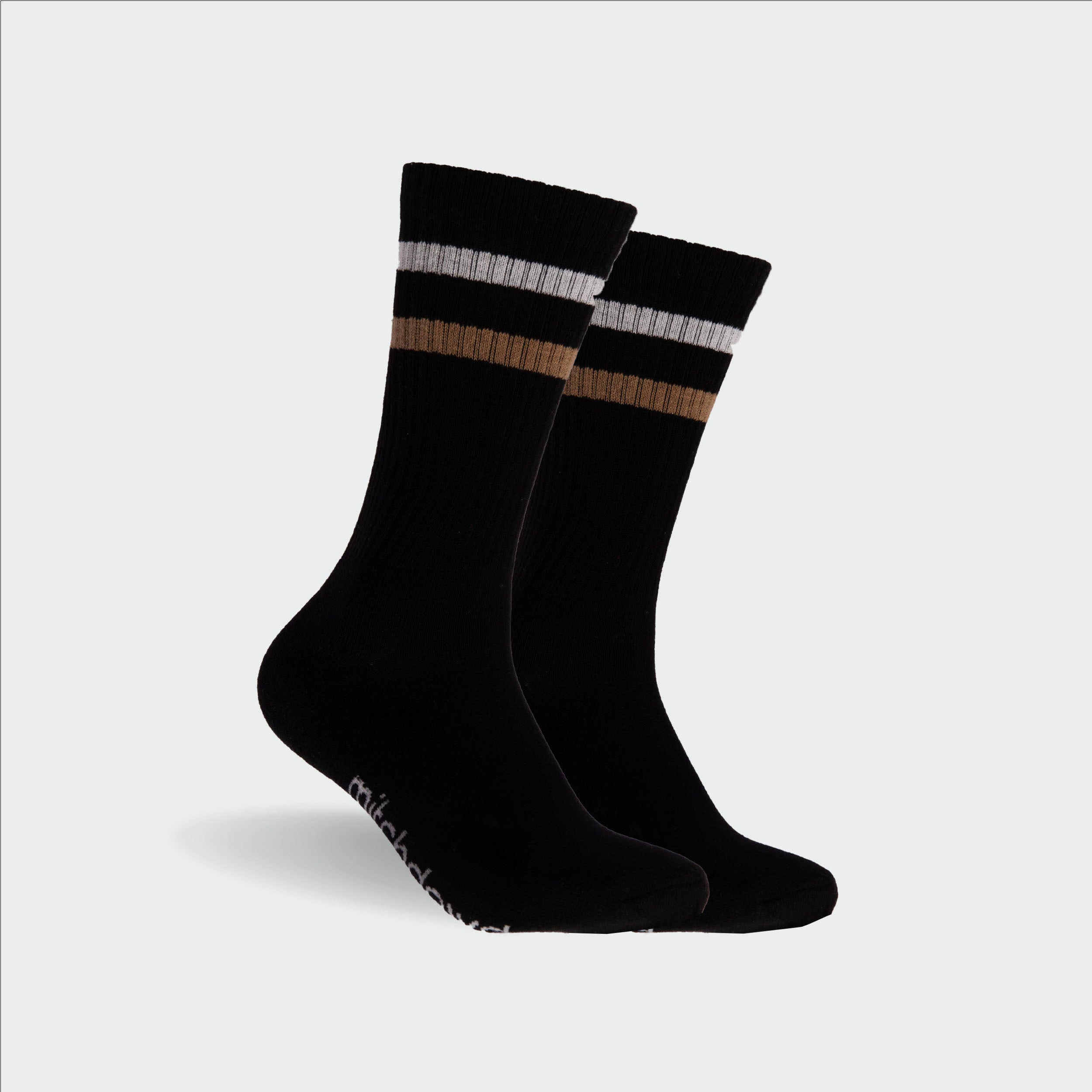 Men's Sport Crew Socks 5 Pack - Black Assorted - Image 2