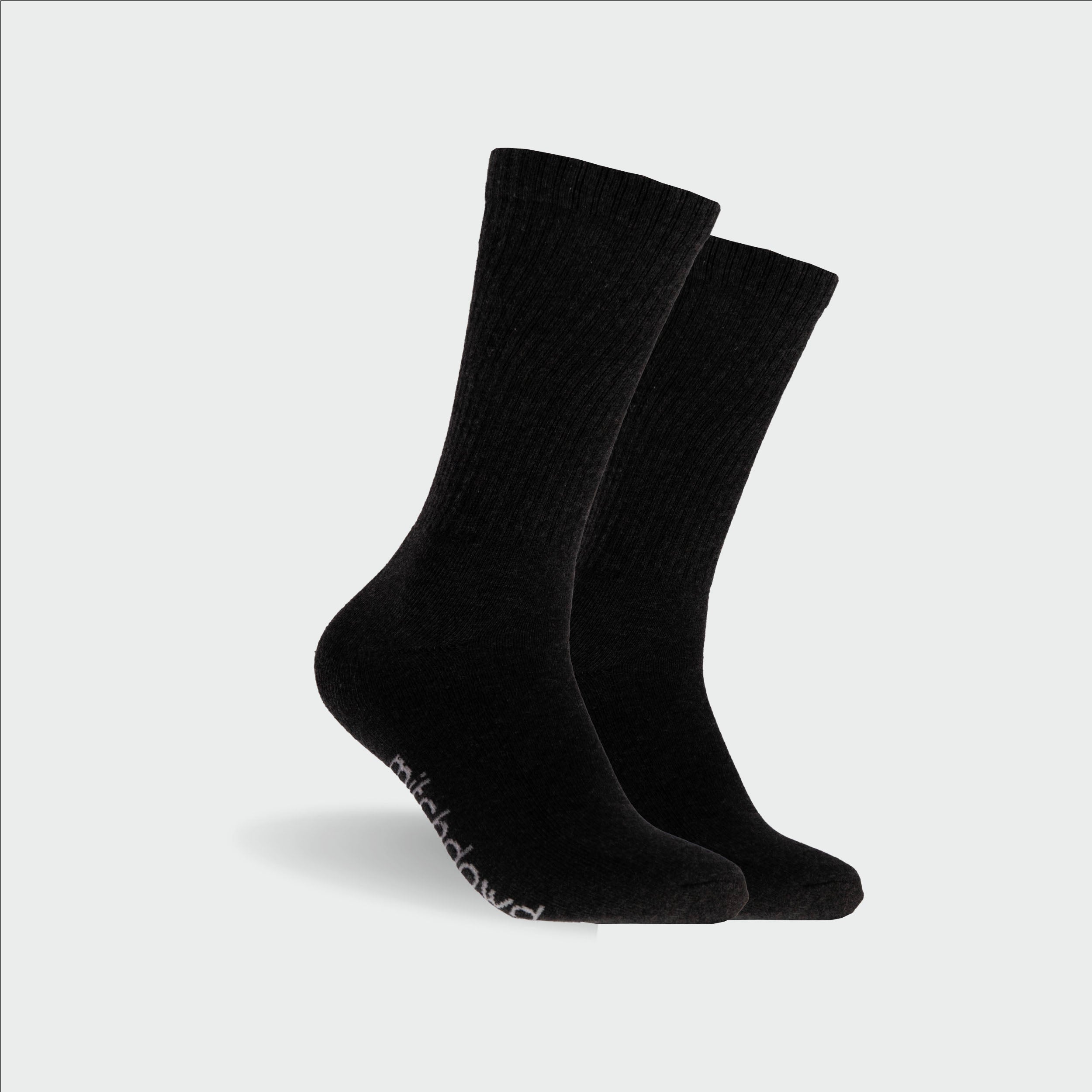 Men's Sport Crew Socks 5 Pack - Black Assorted - Image 5