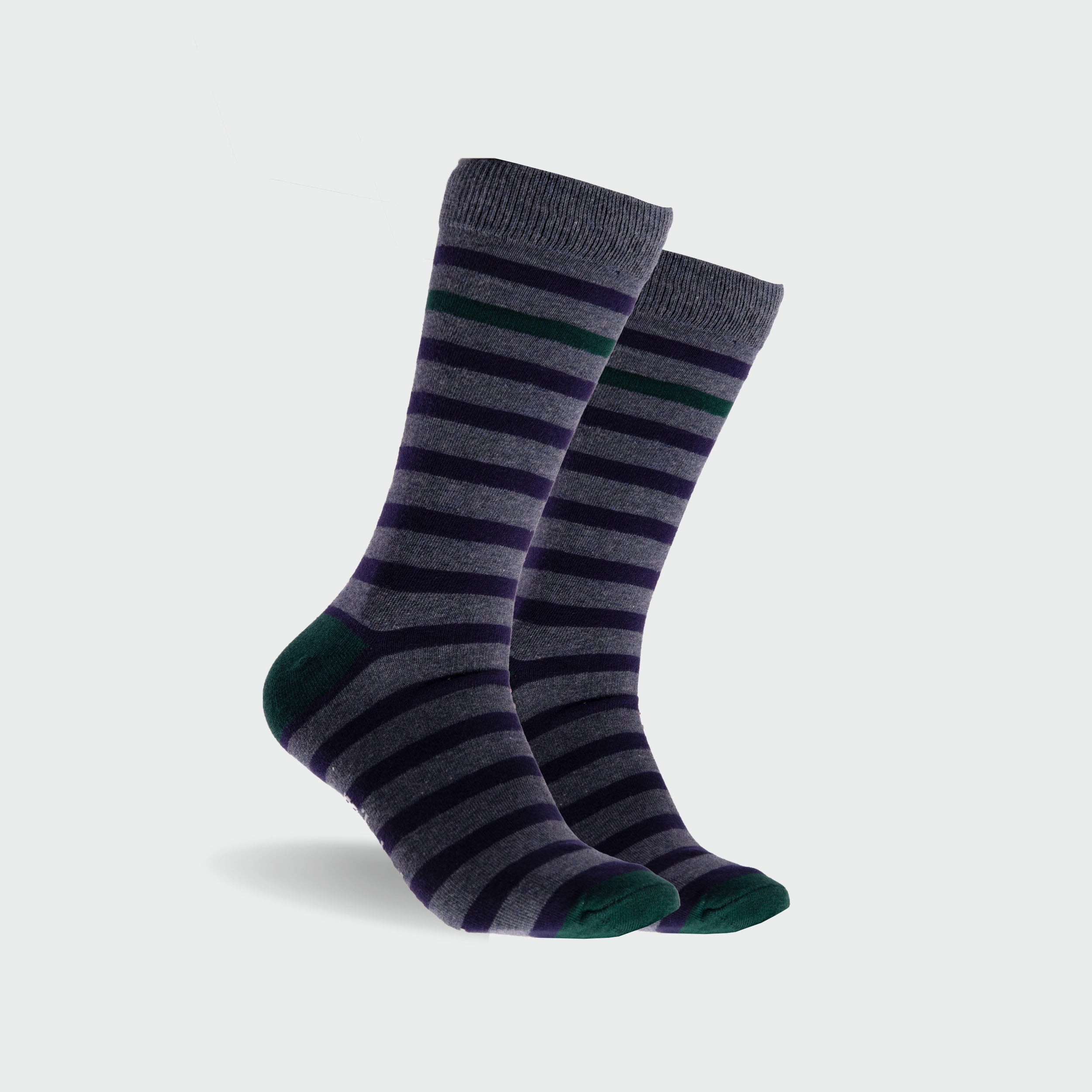 Men's Fashion Cotton Crew Sock 5-Pack - Black - Image 2