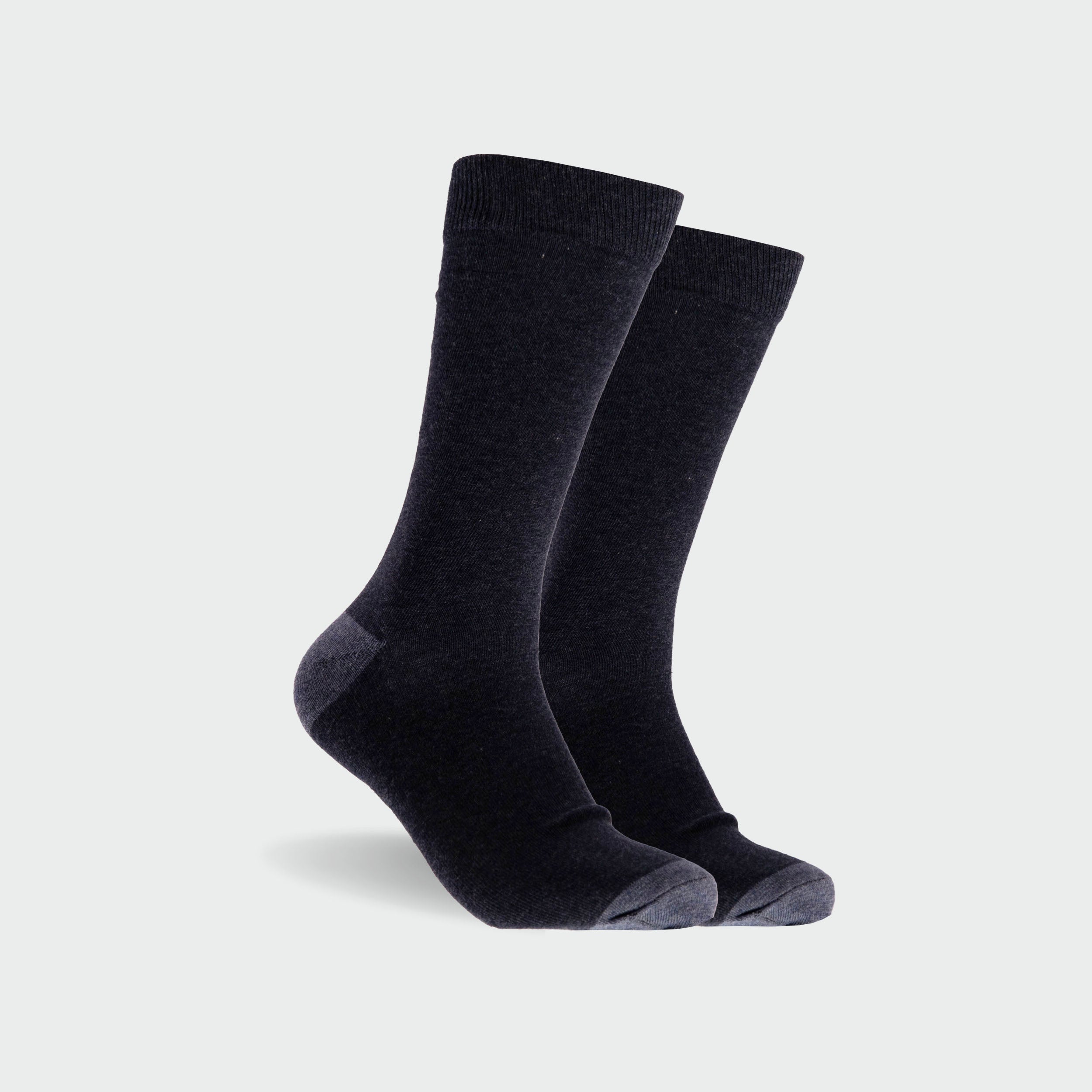 Men's Fashion Cotton Crew Sock 5-Pack - Black - Image 5