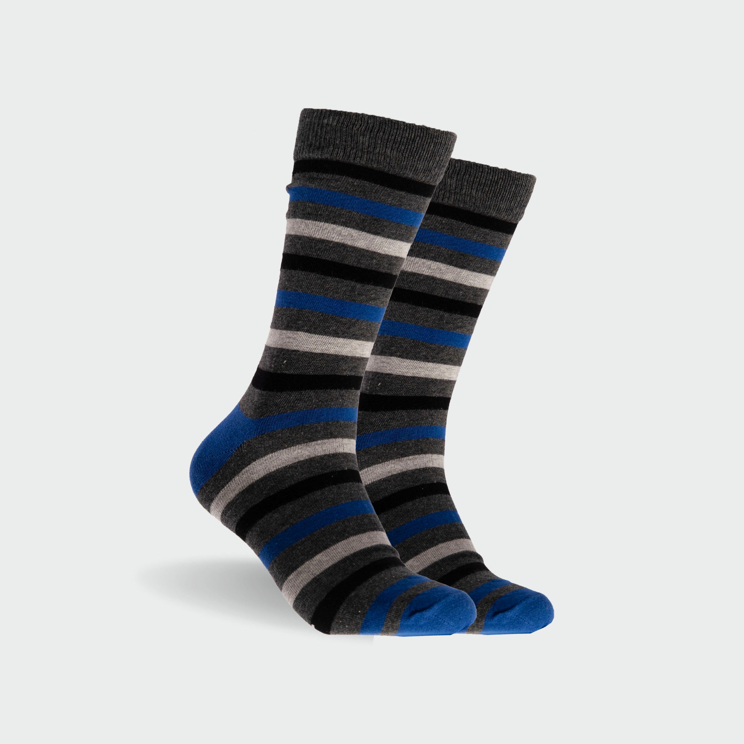 Men's Fashion Cotton Crew Sock 5-Pack - Black - Image 6