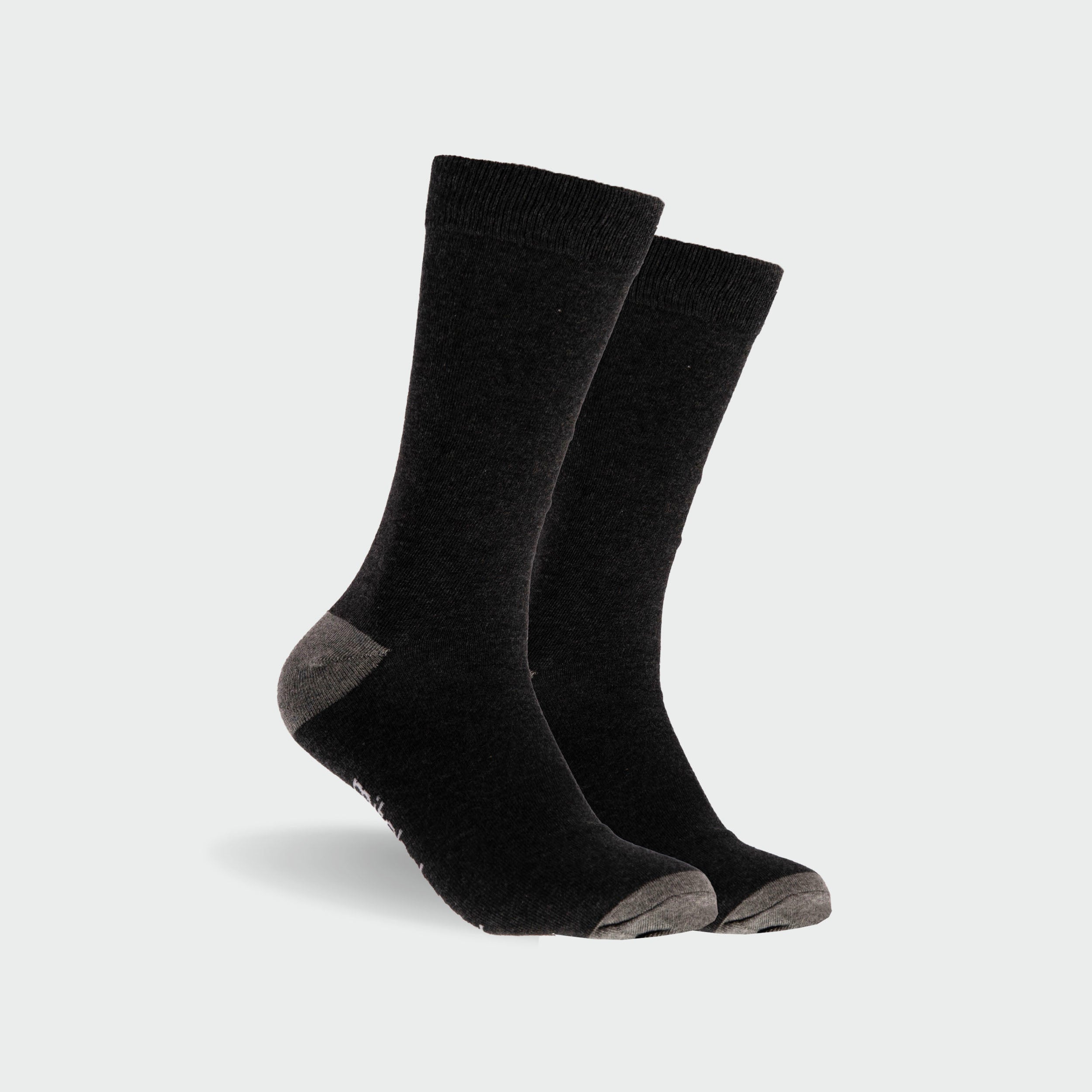 Men's Fashion Cotton Crew Sock 5-Pack - Black - Image 5