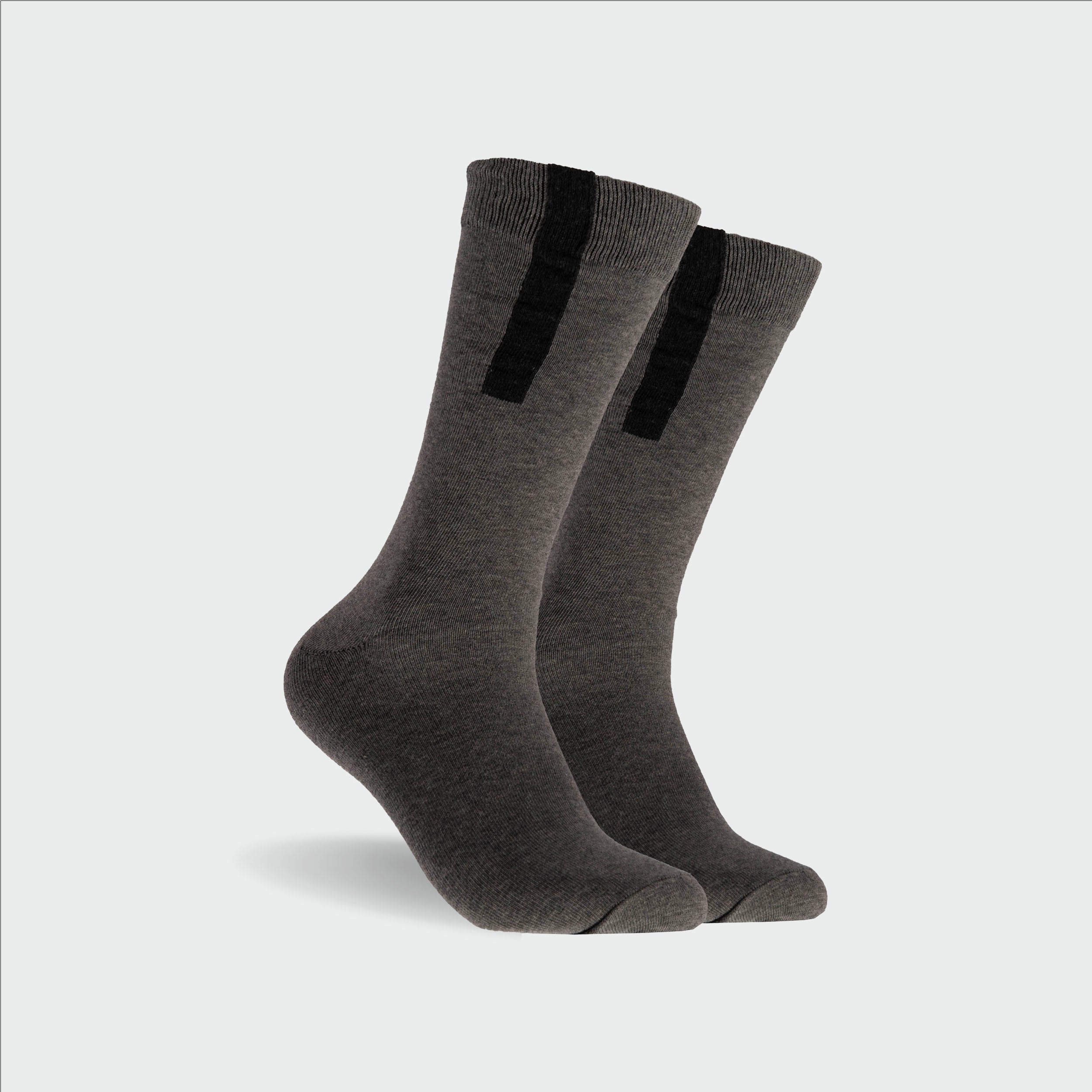 Men's Plain Cotton Crew Sock 5 Pack - Black - Image 5