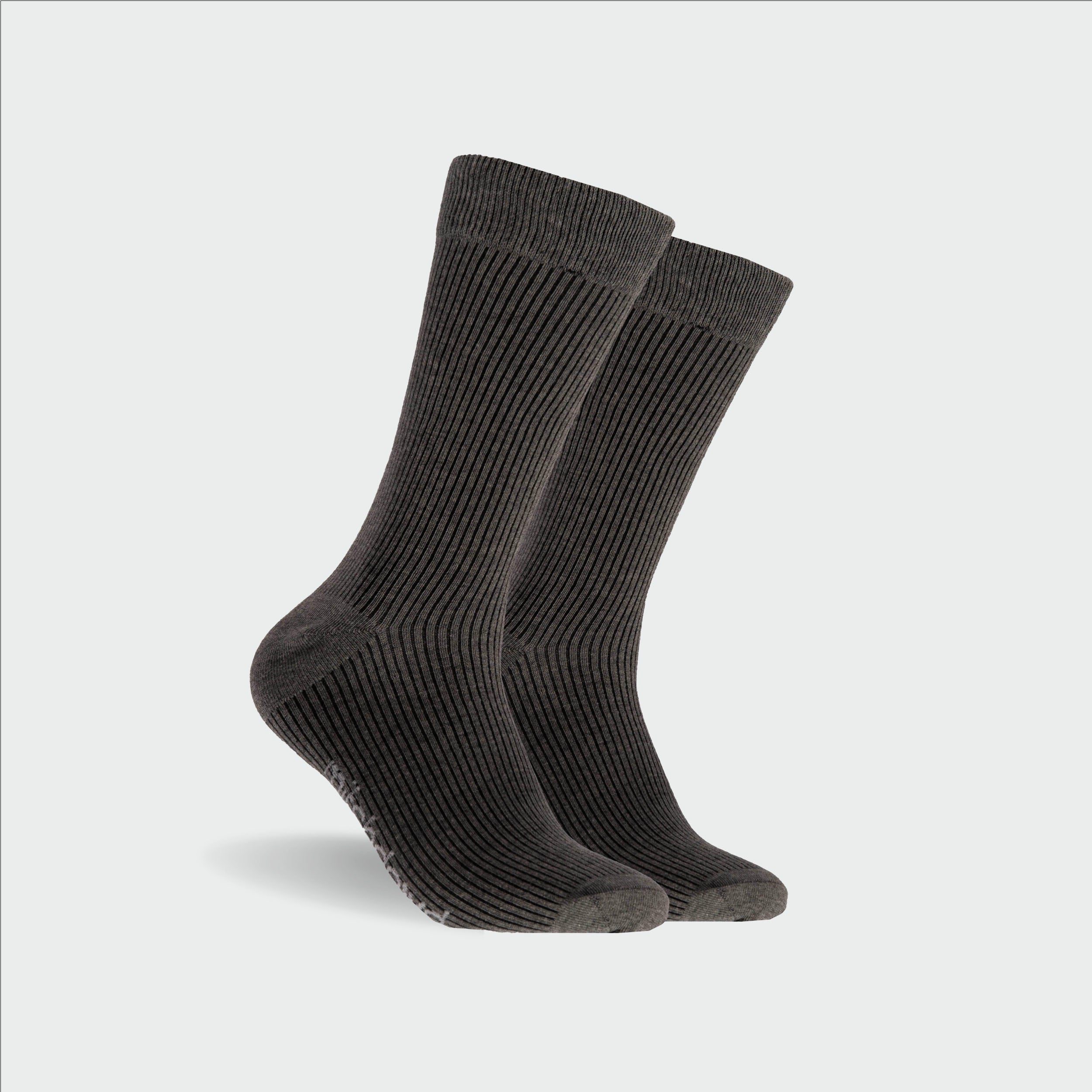 Men's Plain Cotton Crew Sock 5 Pack - Black - Image 3