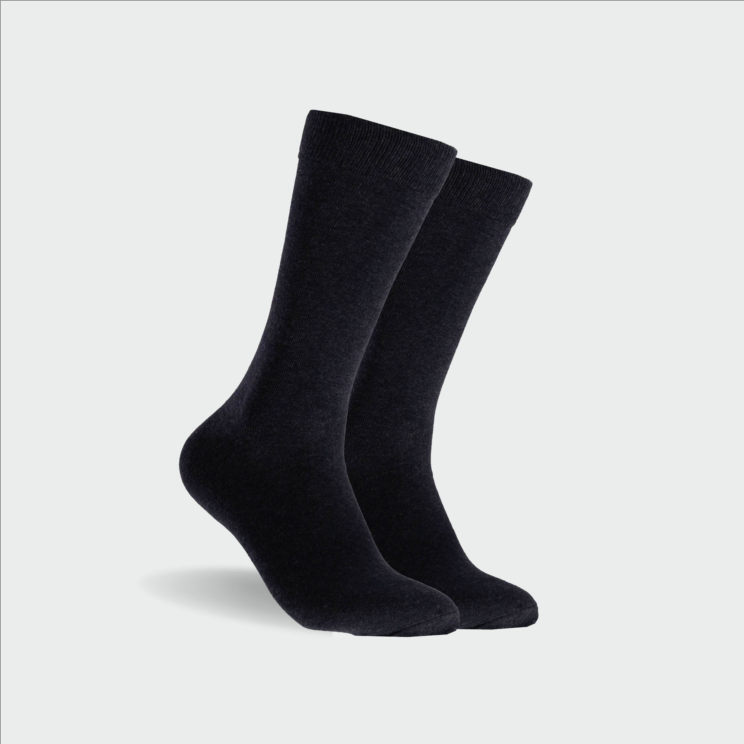 Men's Plain Cotton Crew Sock 5 Pack - Navy - Image 6