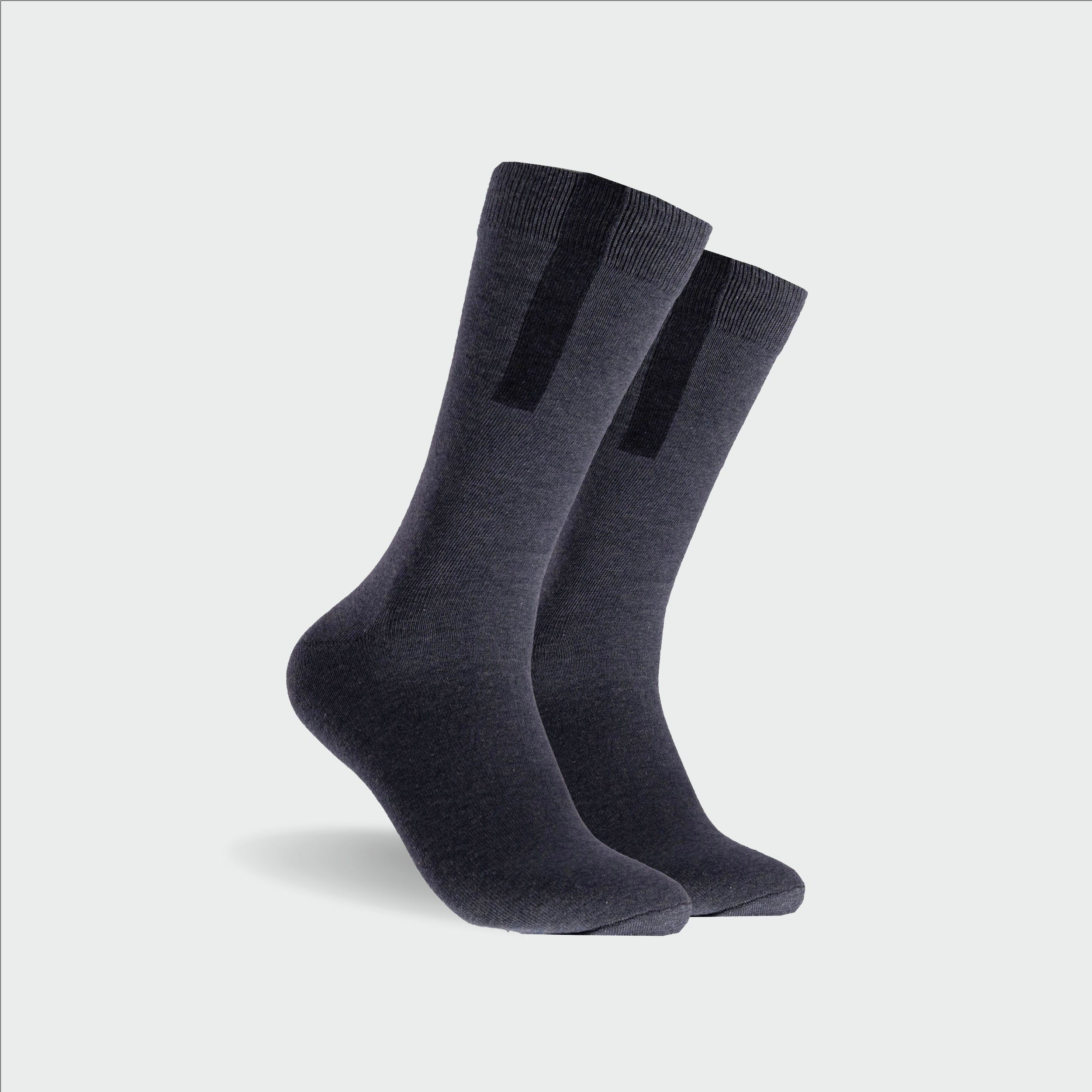 Men's Plain Cotton Crew Sock 5 Pack - Navy - Image 5