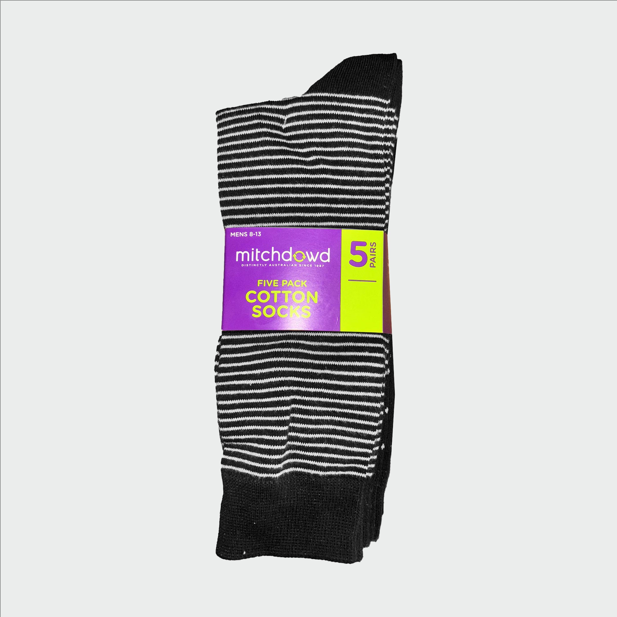 Mitch Dowd Men’s 5 Pack of Black Crew Socks