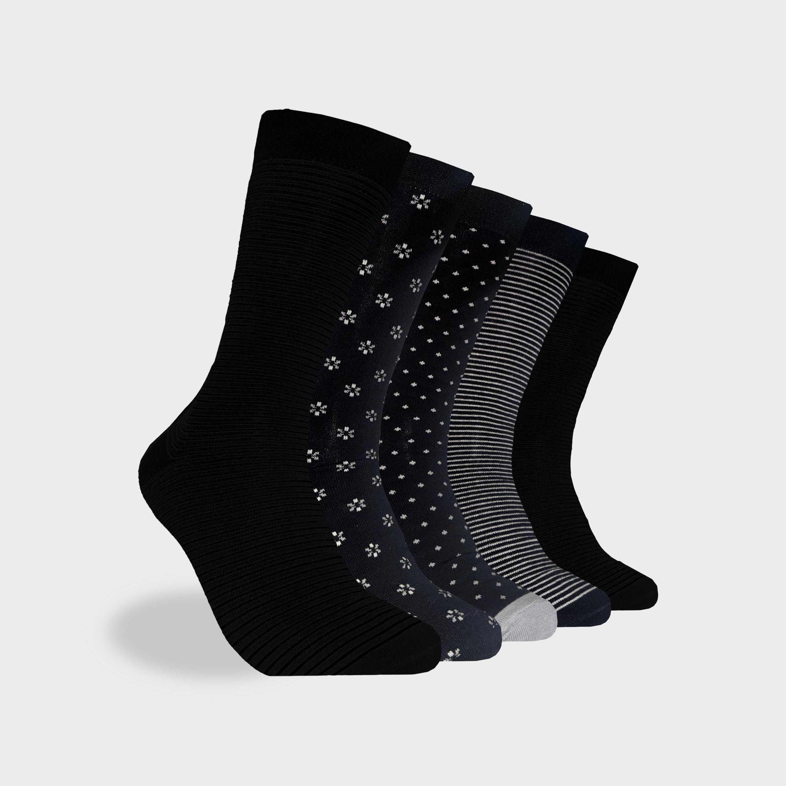 Mitch Dowd Men’s 5 Pack of Black Crew Socks