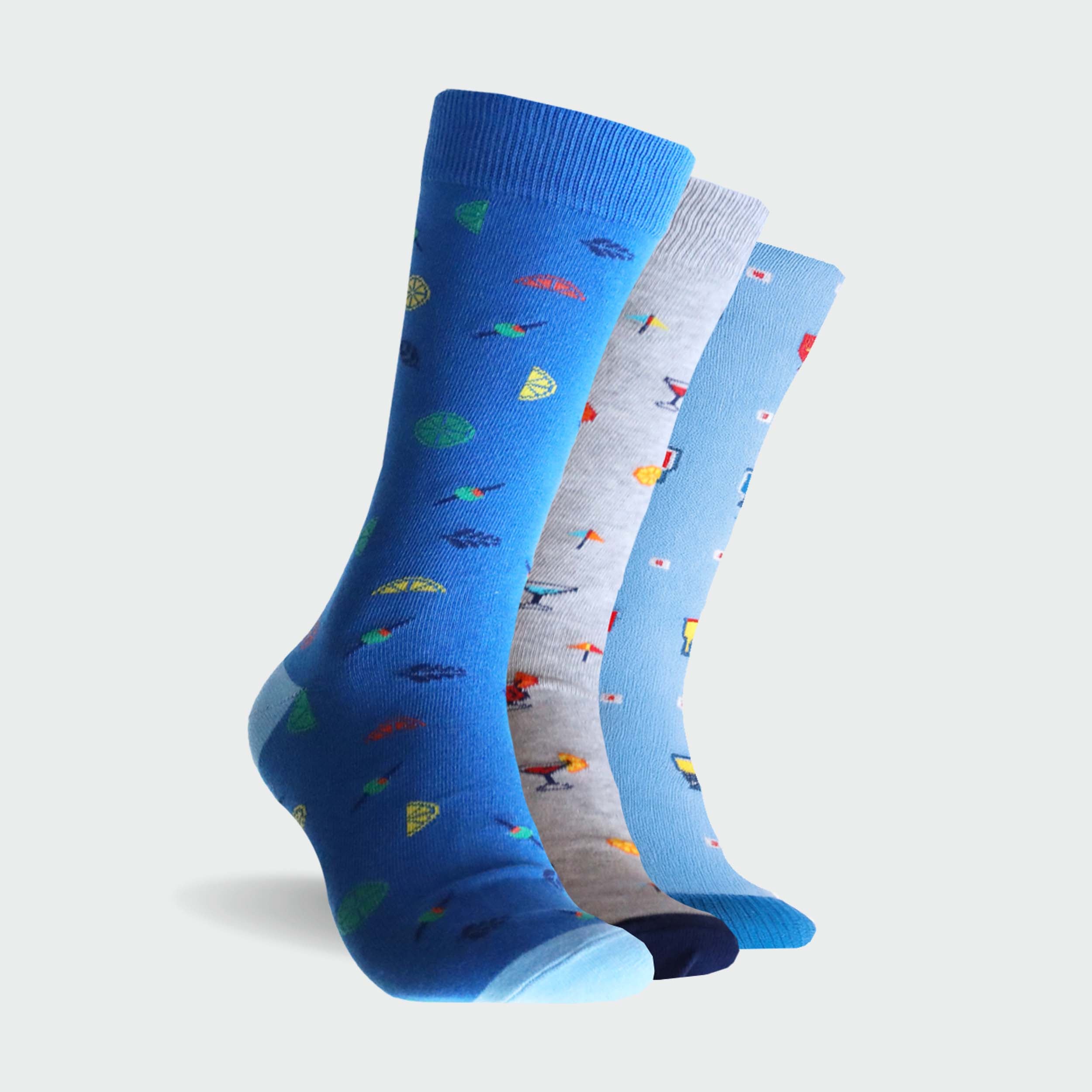 Men’s 3 Pack “Socktails” Cocktail Socks