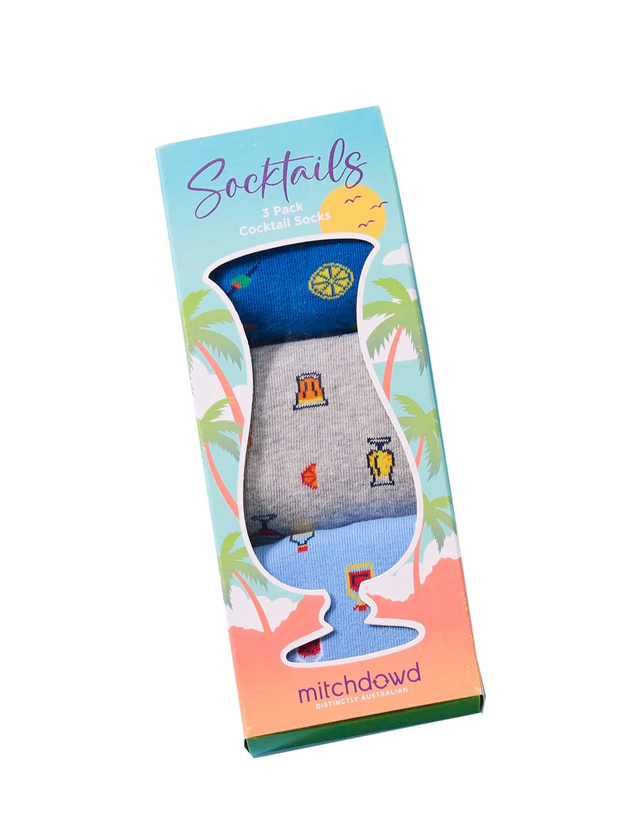 Mitchdowd Men’s 3 Pack “Socktails” Cocktail Socks