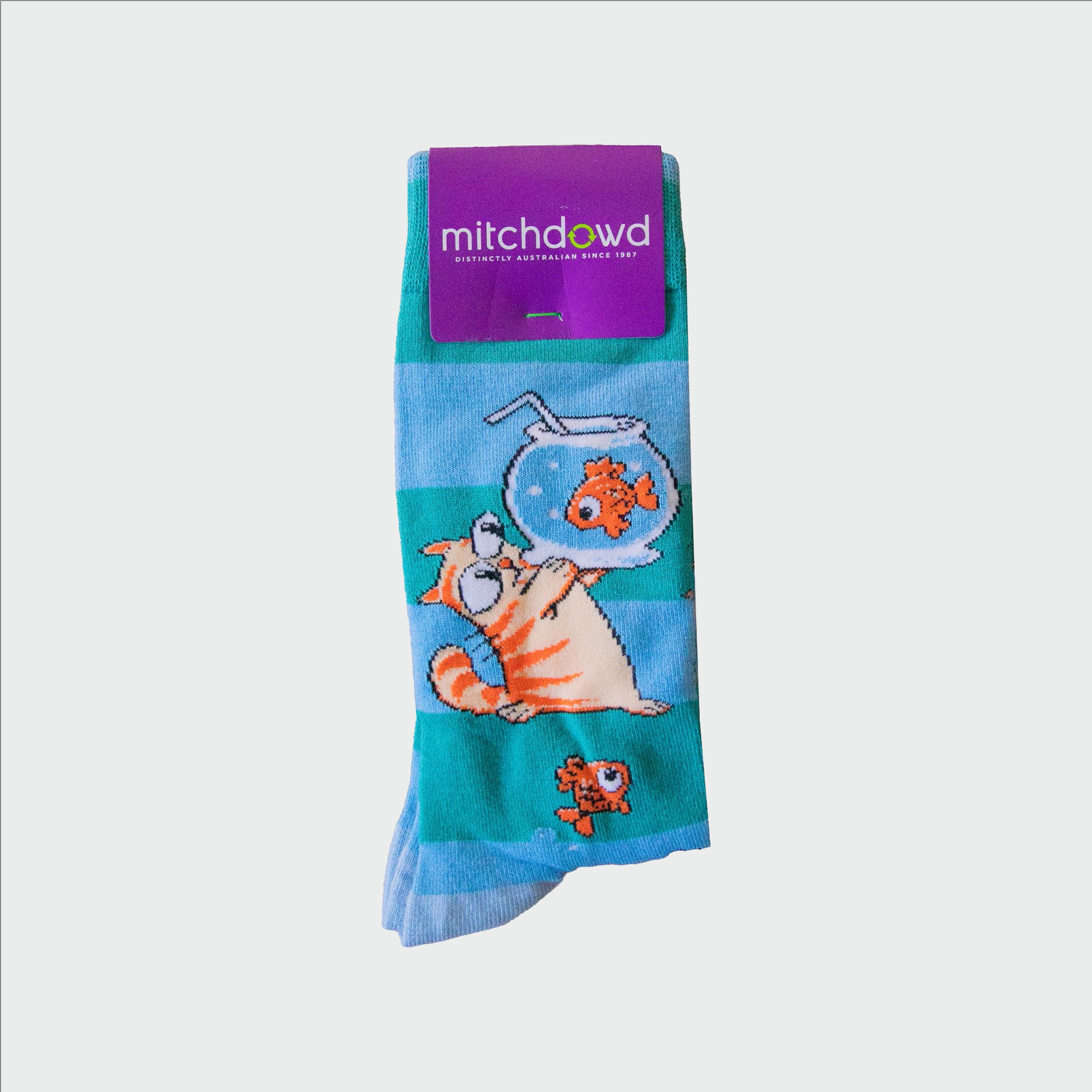 Men’s Animal Friends Bamboo Crew Socks 2-Pack Soft Novelty Socks