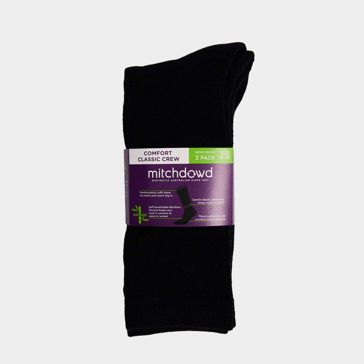 Mitchdowd Comfort Classic Bamboo Socks 2 Pack