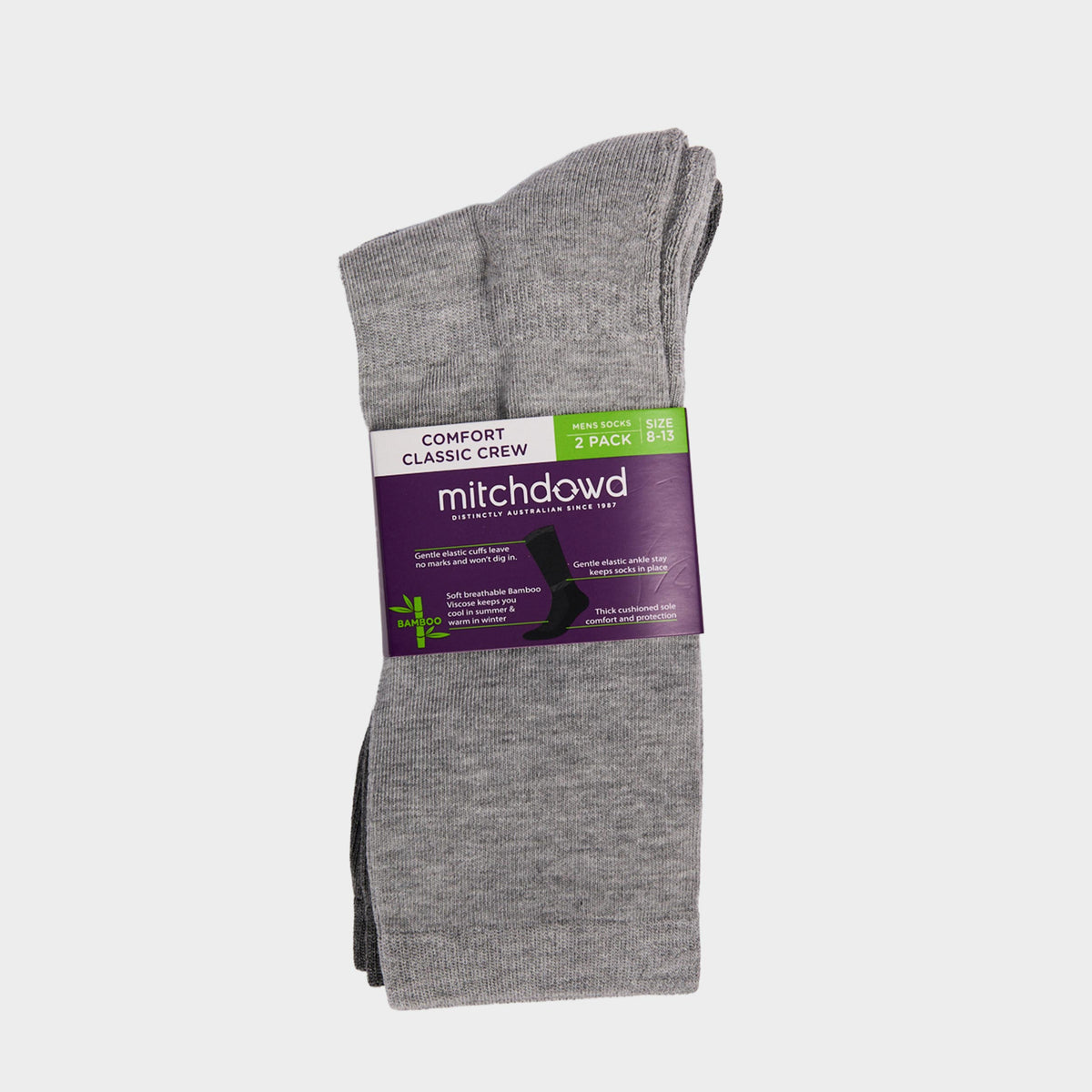 Mitchdowd Comfort Classic Bamboo Socks 2 Pack