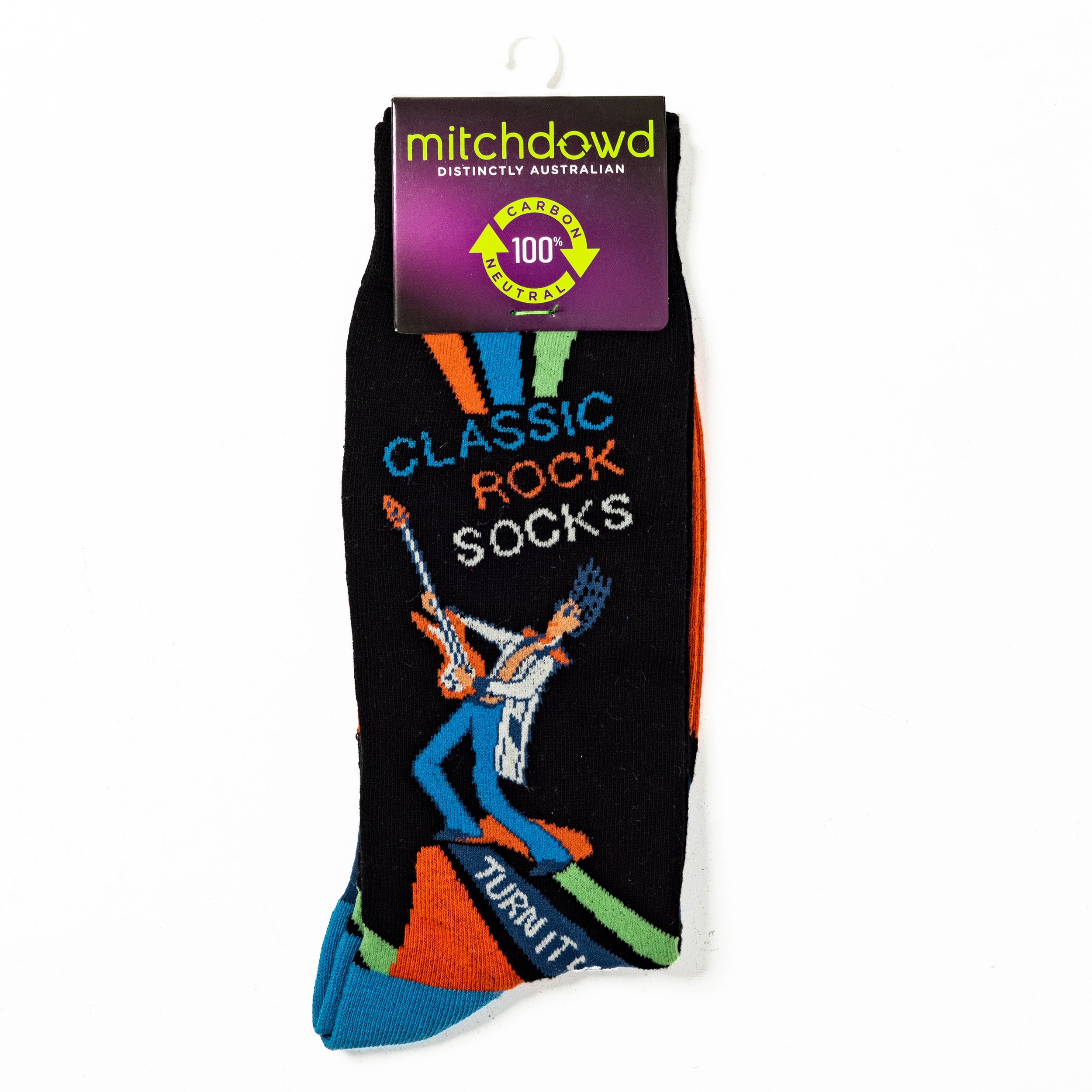 Men's Classic Rock Cotton Crew Socks Image 2