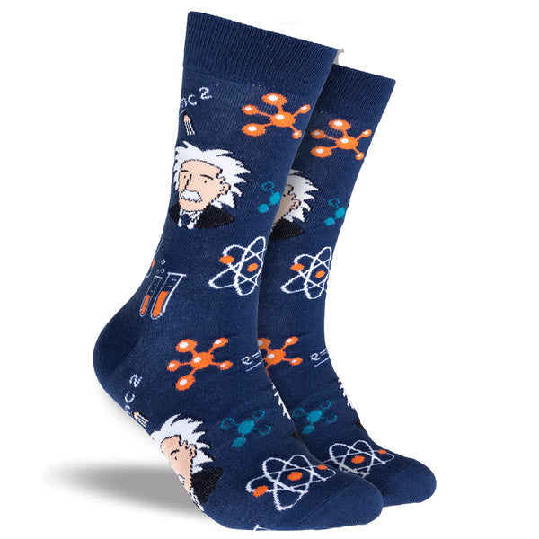 Men's Genius Cotton Crew Socks - Blue