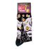 Men's Starry Night Art Cotton Crew Sock - Black & White