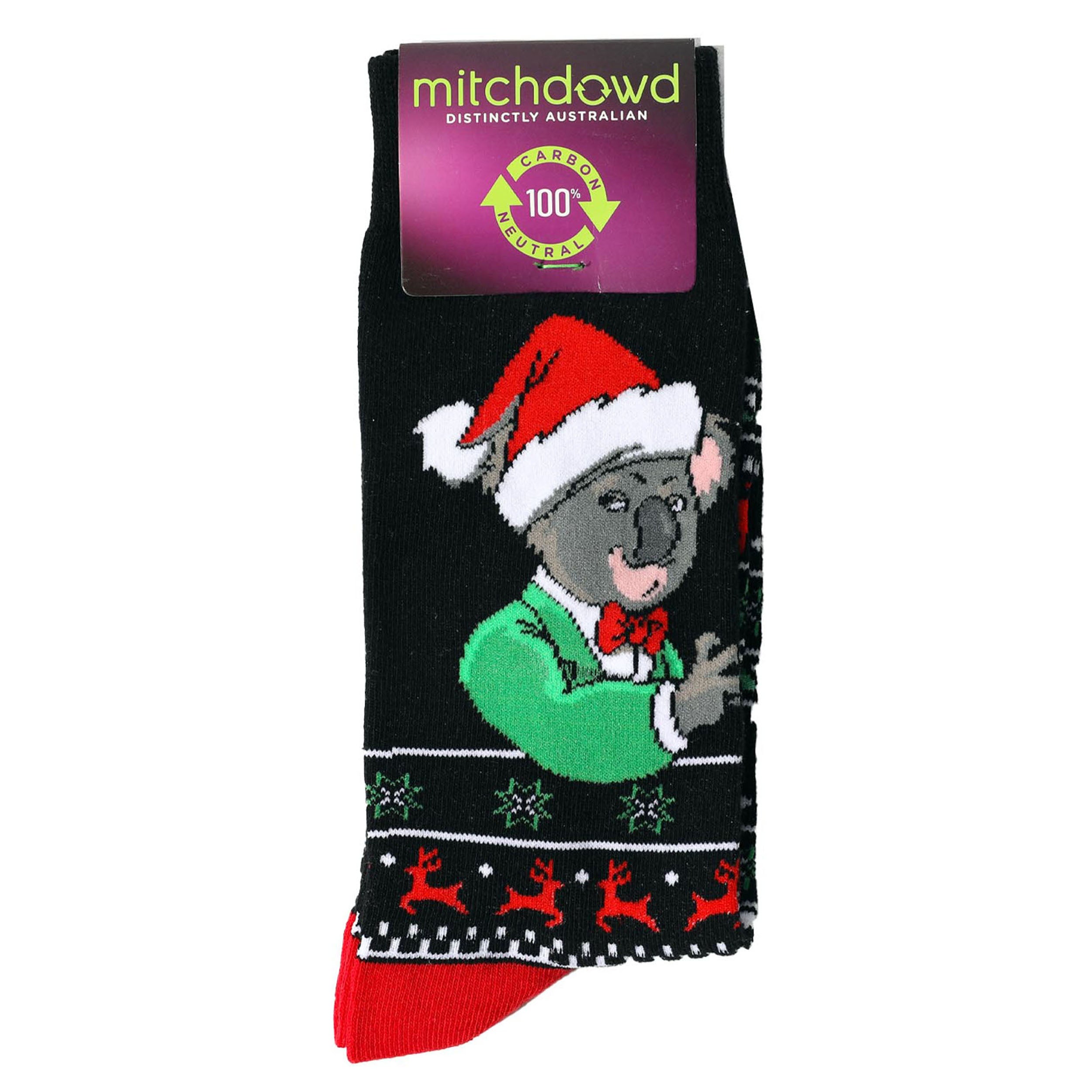 Men's Koalamas Cotton Crew Socks - Black - Image 2