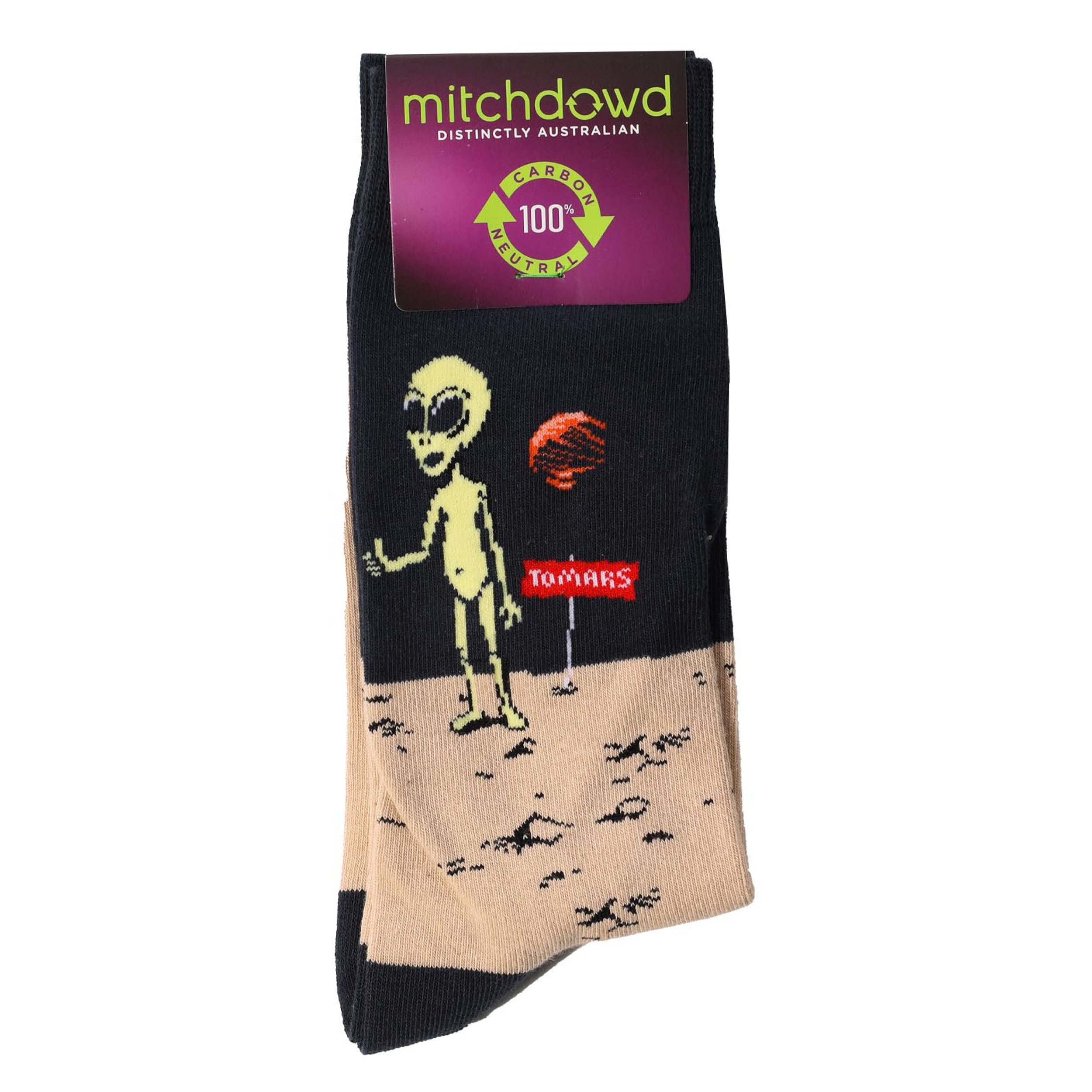 Men's To Mars Cotton Crew Socks - Navy - Image 2