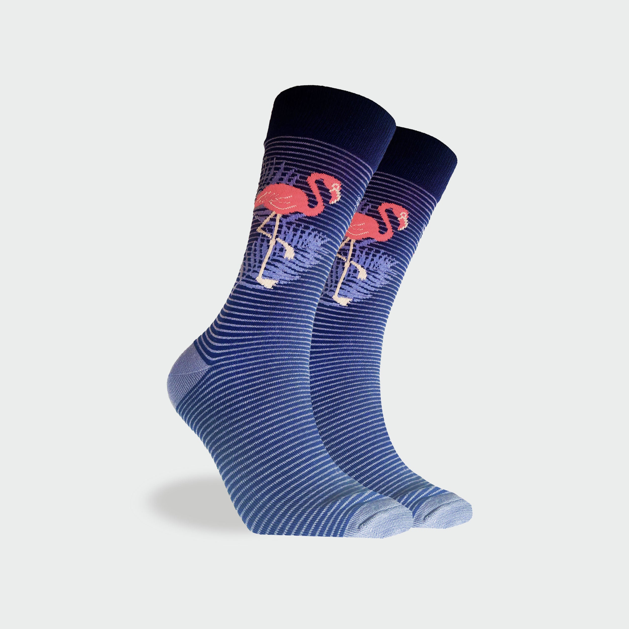 Mitch Dowd Men's Bamboo Flamingo Navy Sock