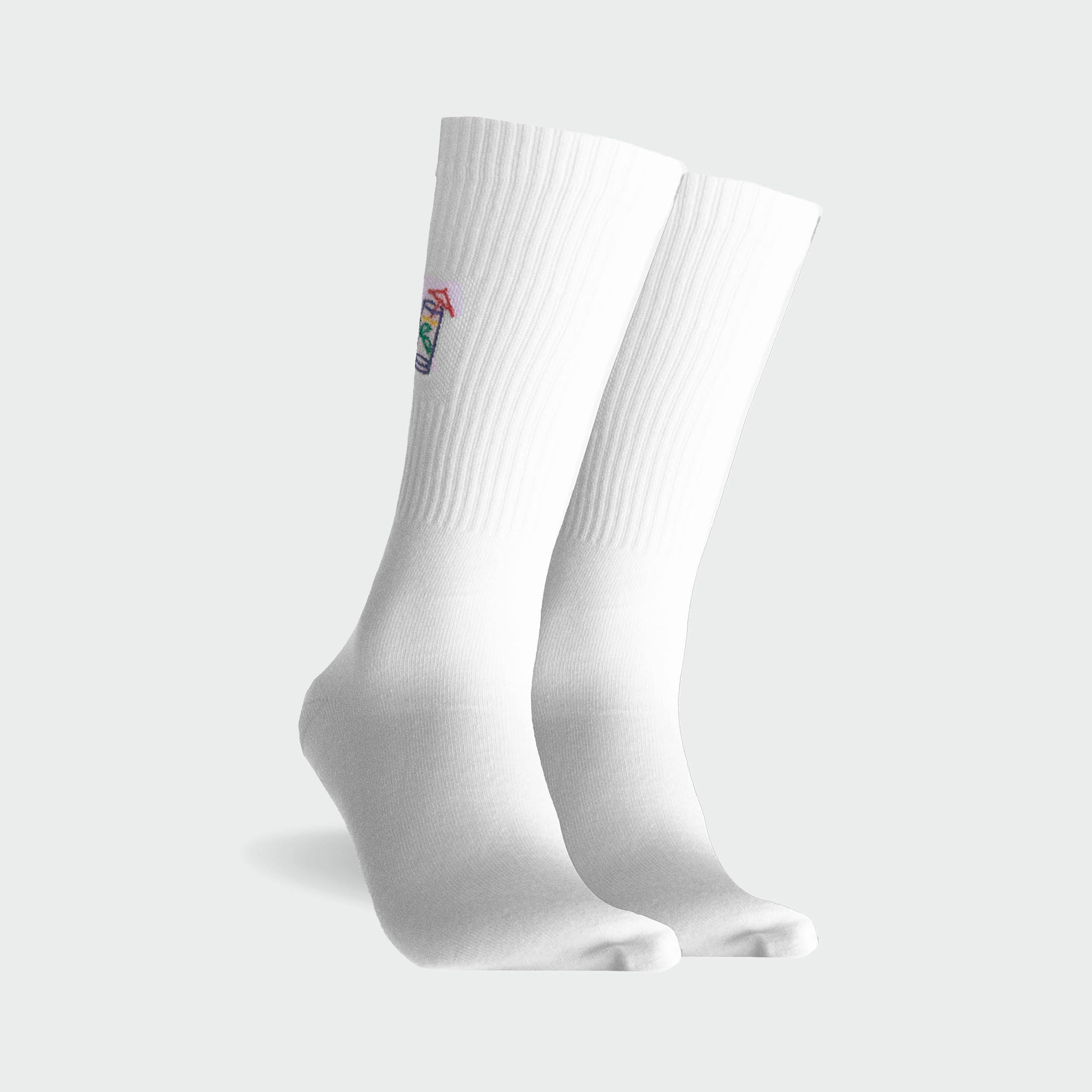 Mitchdowd Men's Bamboo Summer Fine White Sport Sock