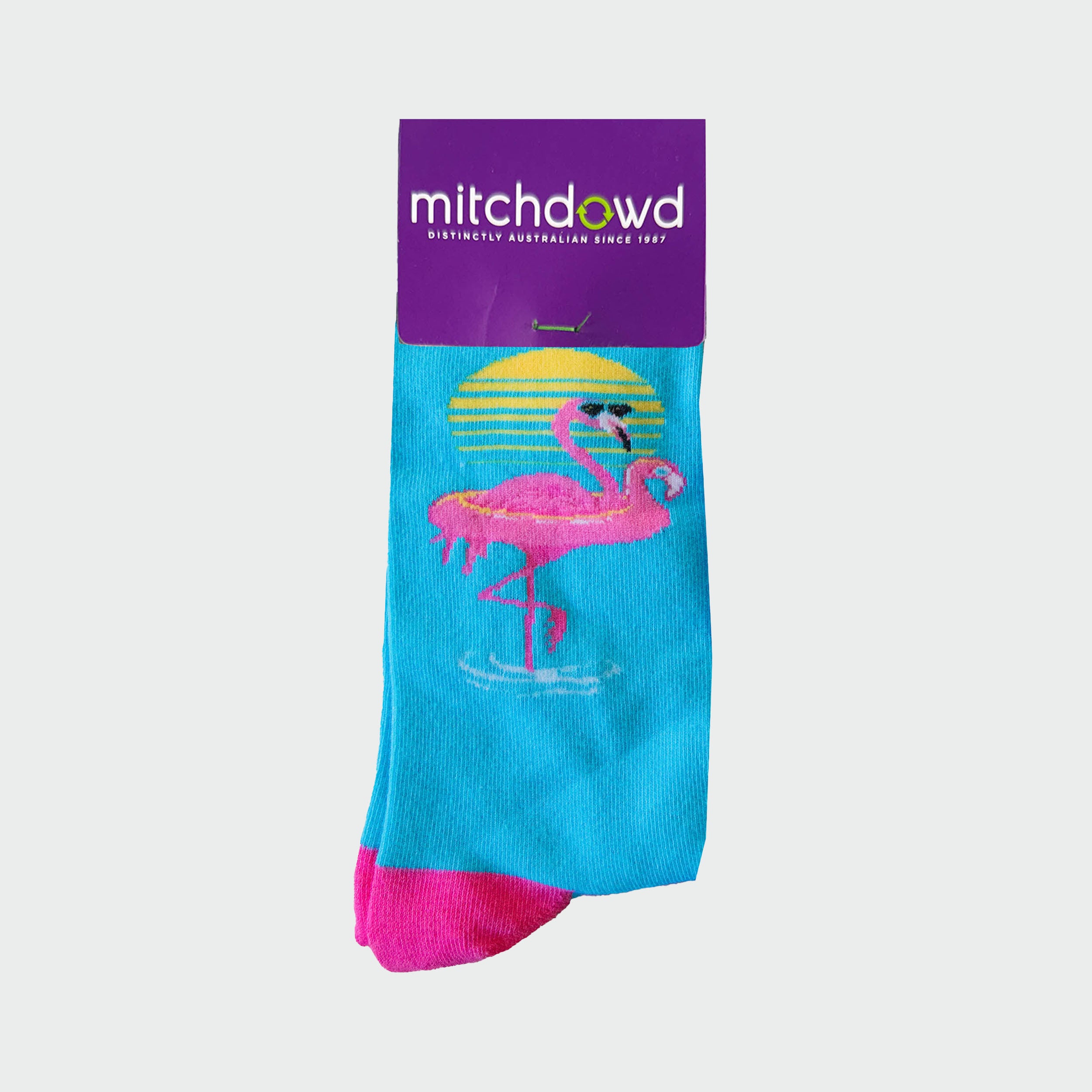 Mitchdowd Cool Flamingo Mens Crew Socks