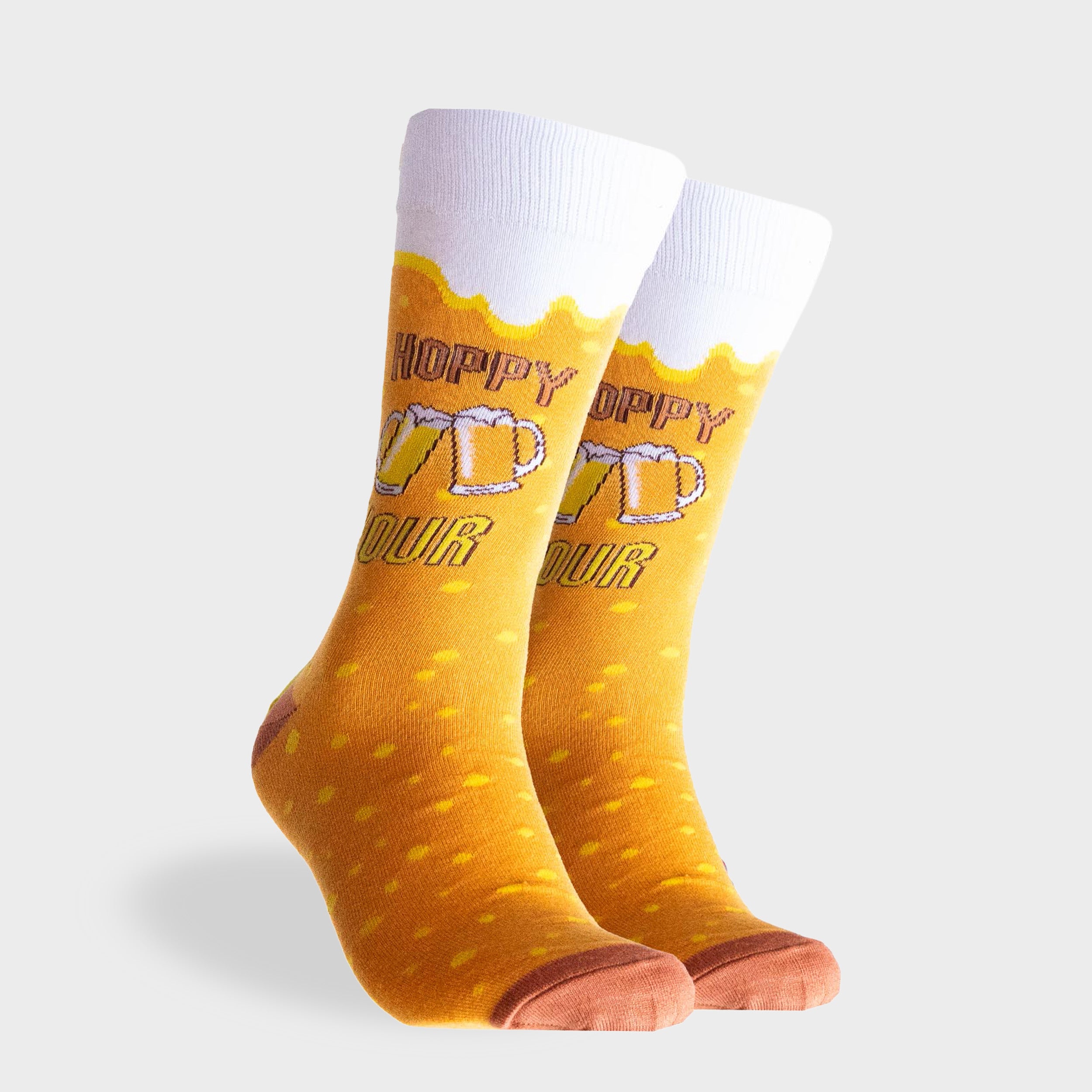 Men's Bamboo Socks - "Hoppy Hour" Print