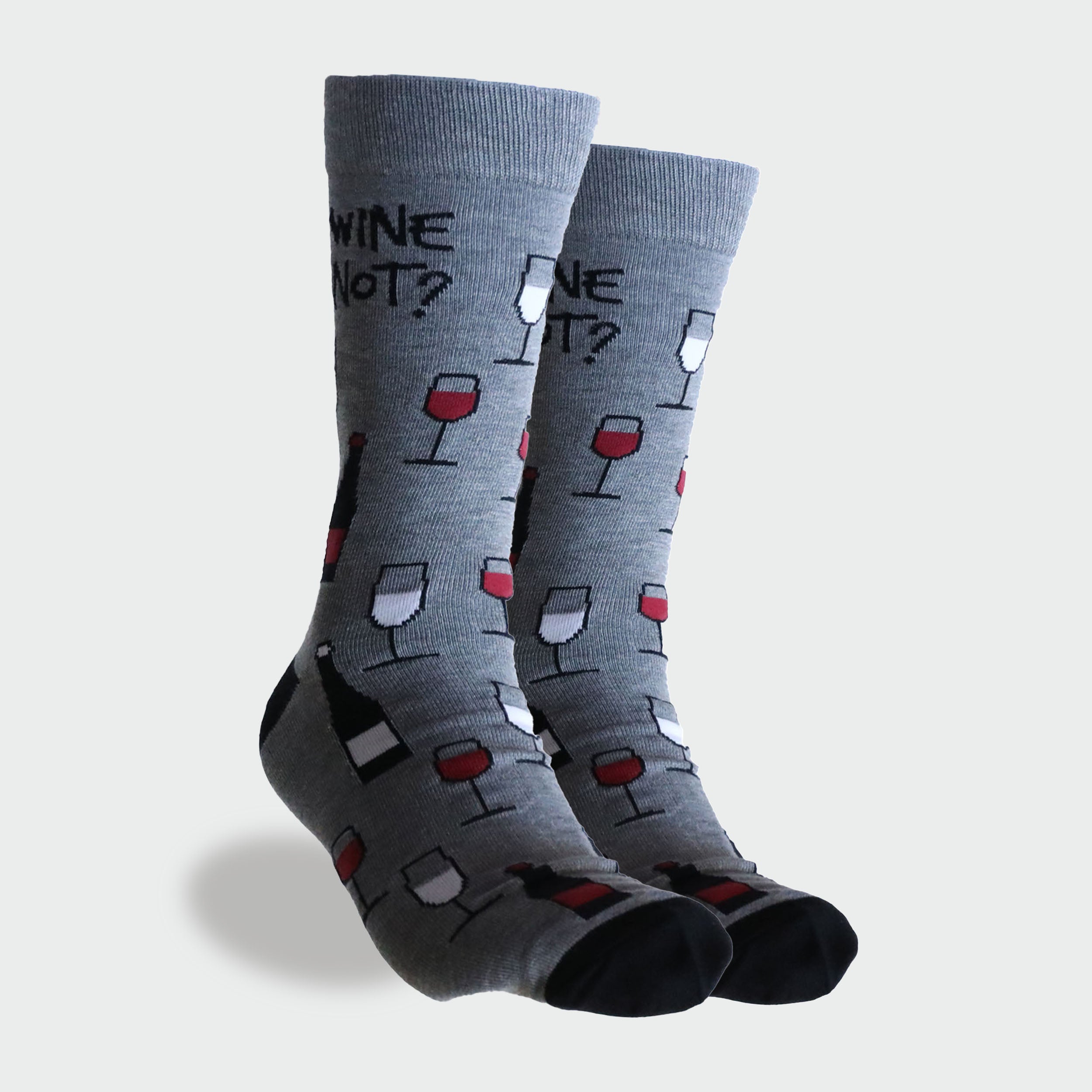 Mitchdowd Men's Bamboo Socks – "Wine Not?" Print