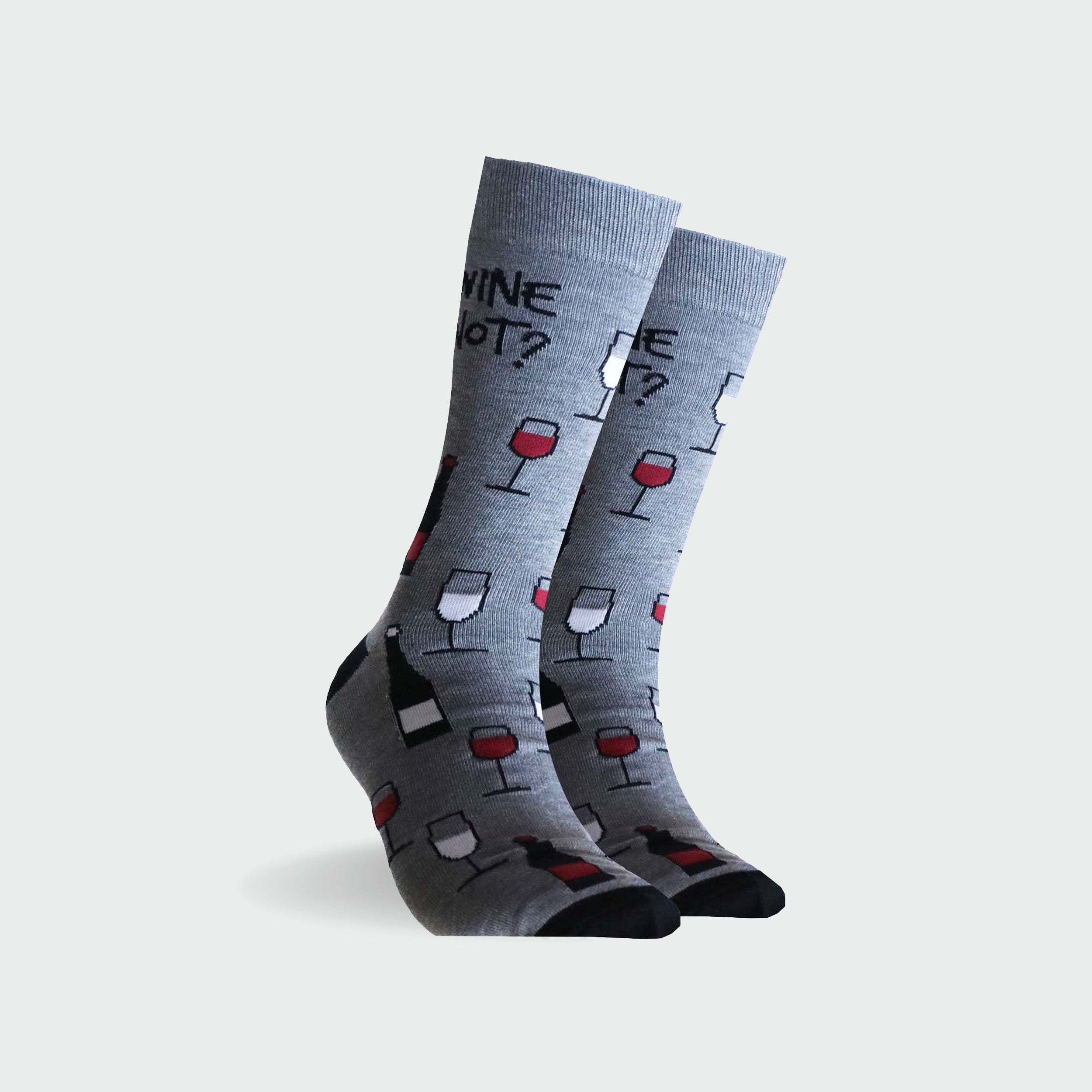 Mitchdowd Men's Bamboo Socks – "Wine Not?" Print