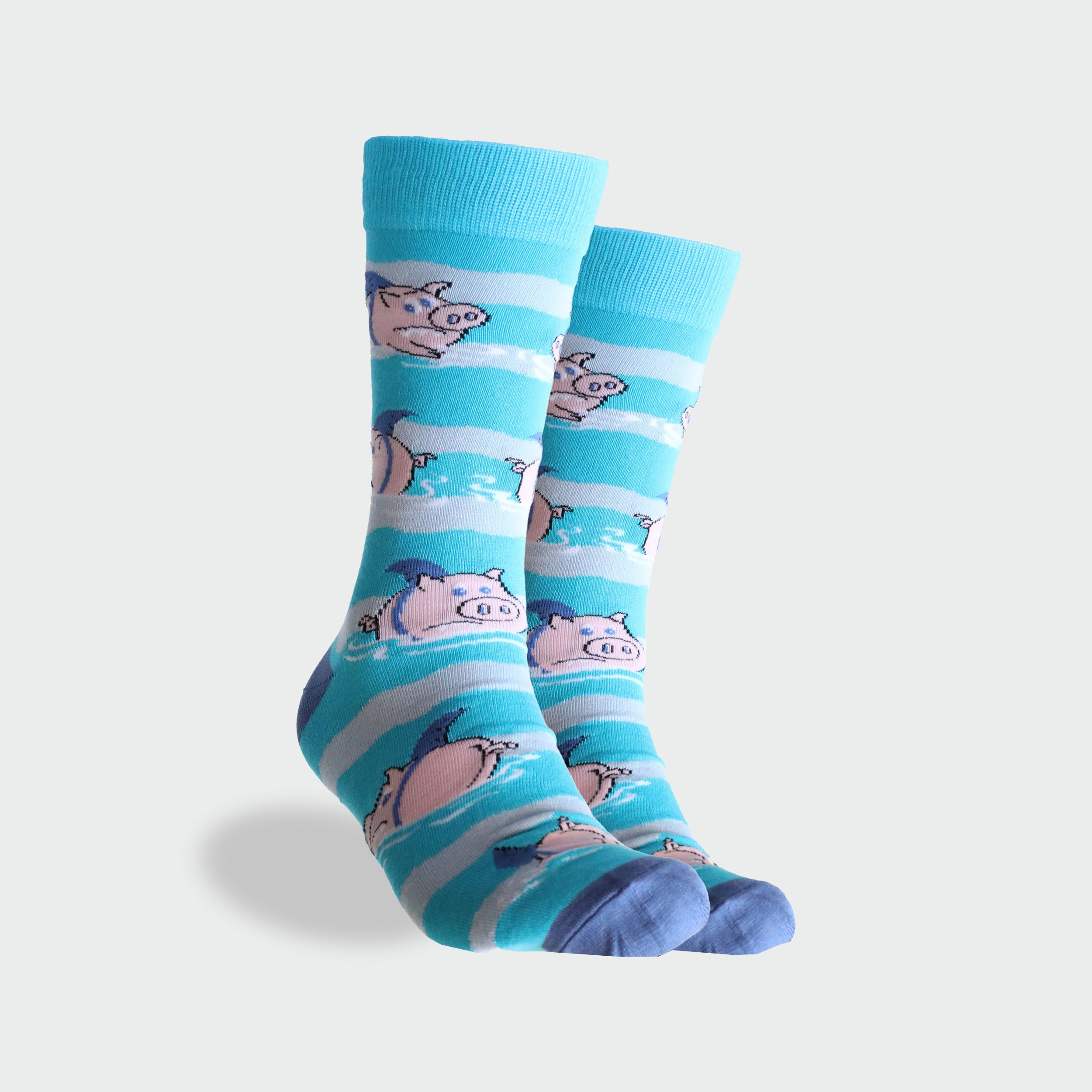 Mitchdowd Mens Bamboo Socks Shark Fin Piggies