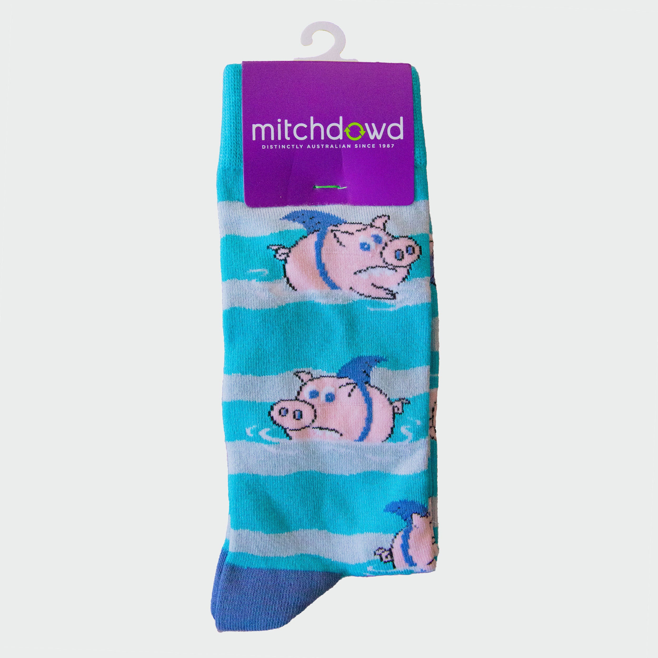 Mitchdowd Mens Bamboo Socks Shark Fin Piggies