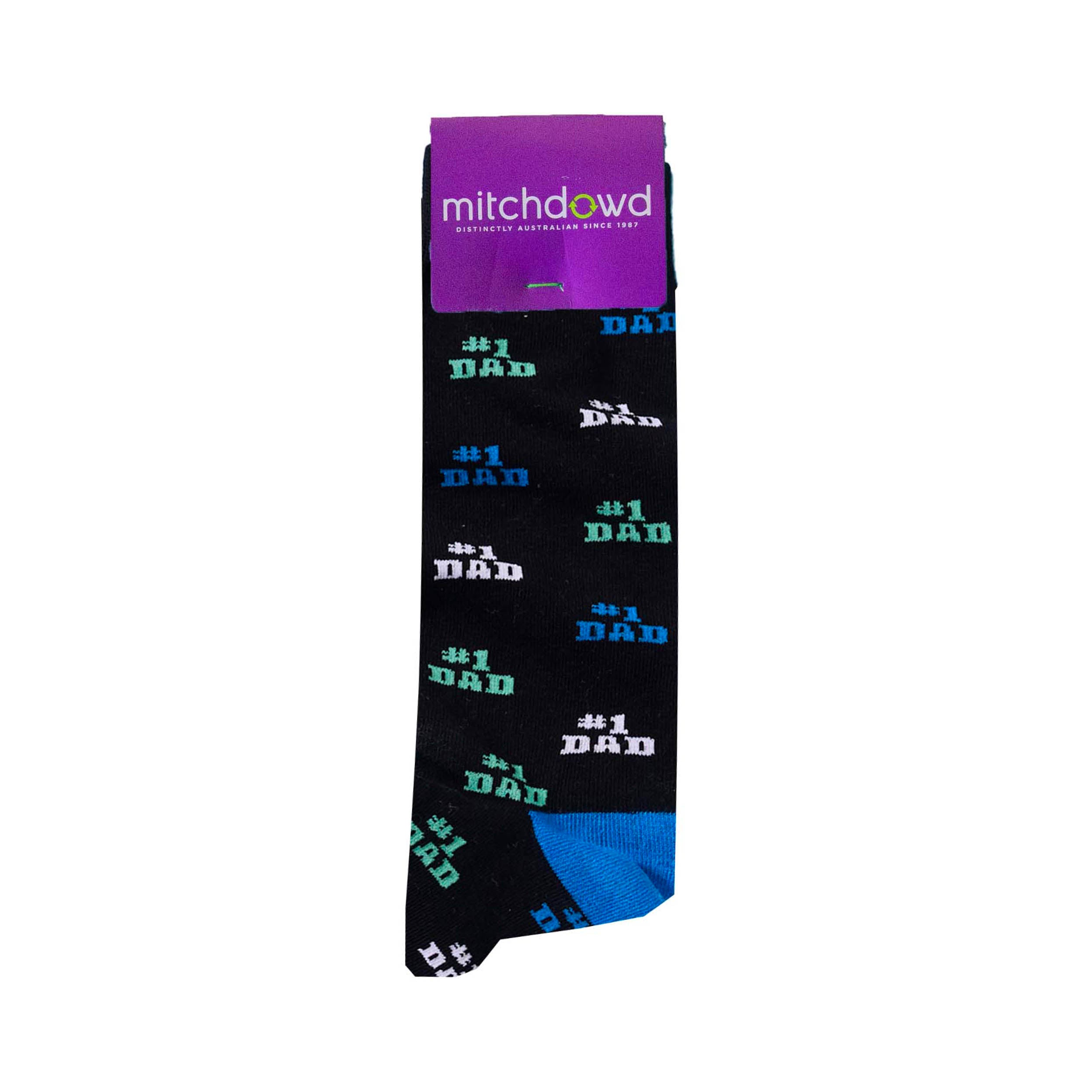 MitchDowd Number 1 Dad Novelty Socks 