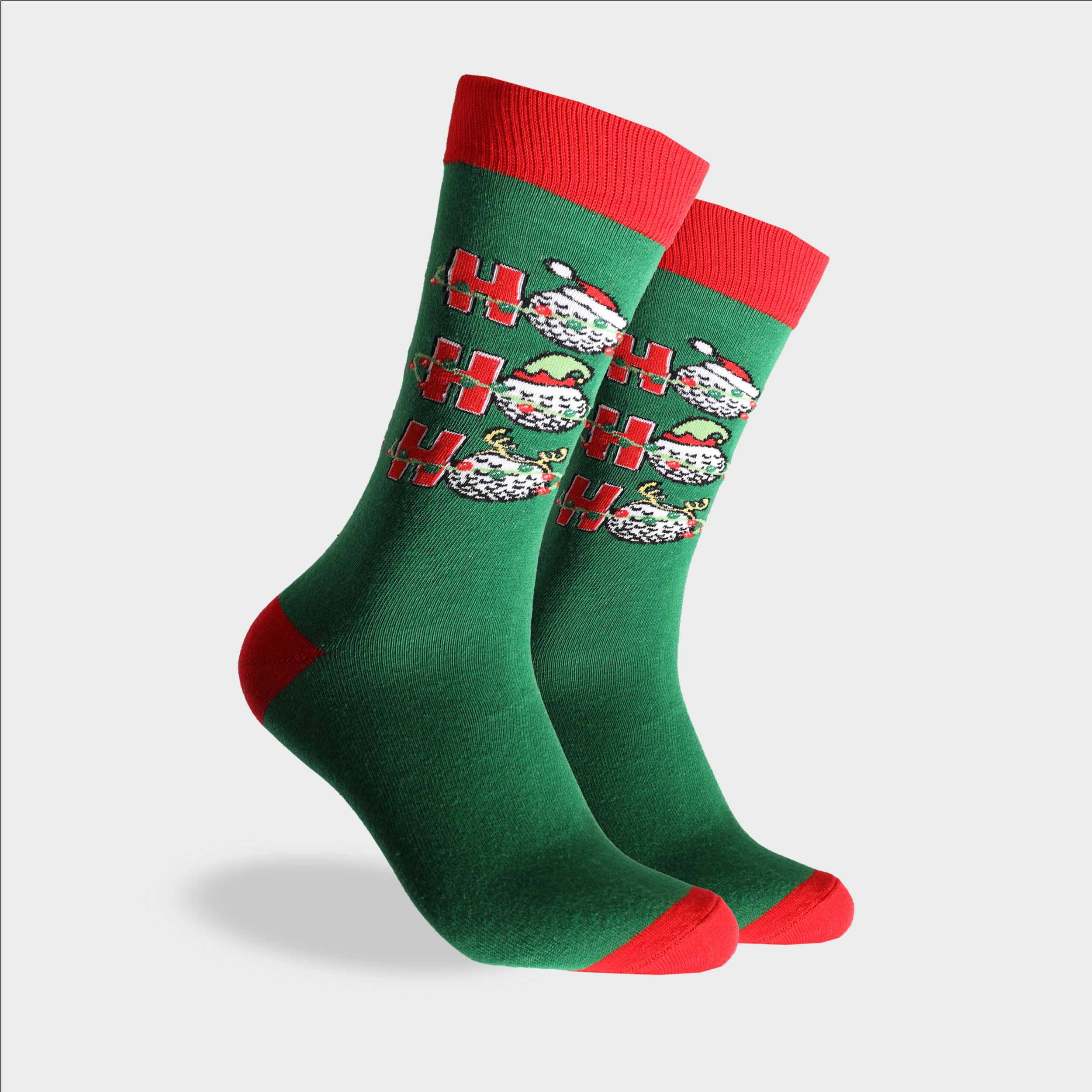 Mitchdowd Christmas Golf Mens Crew Socks