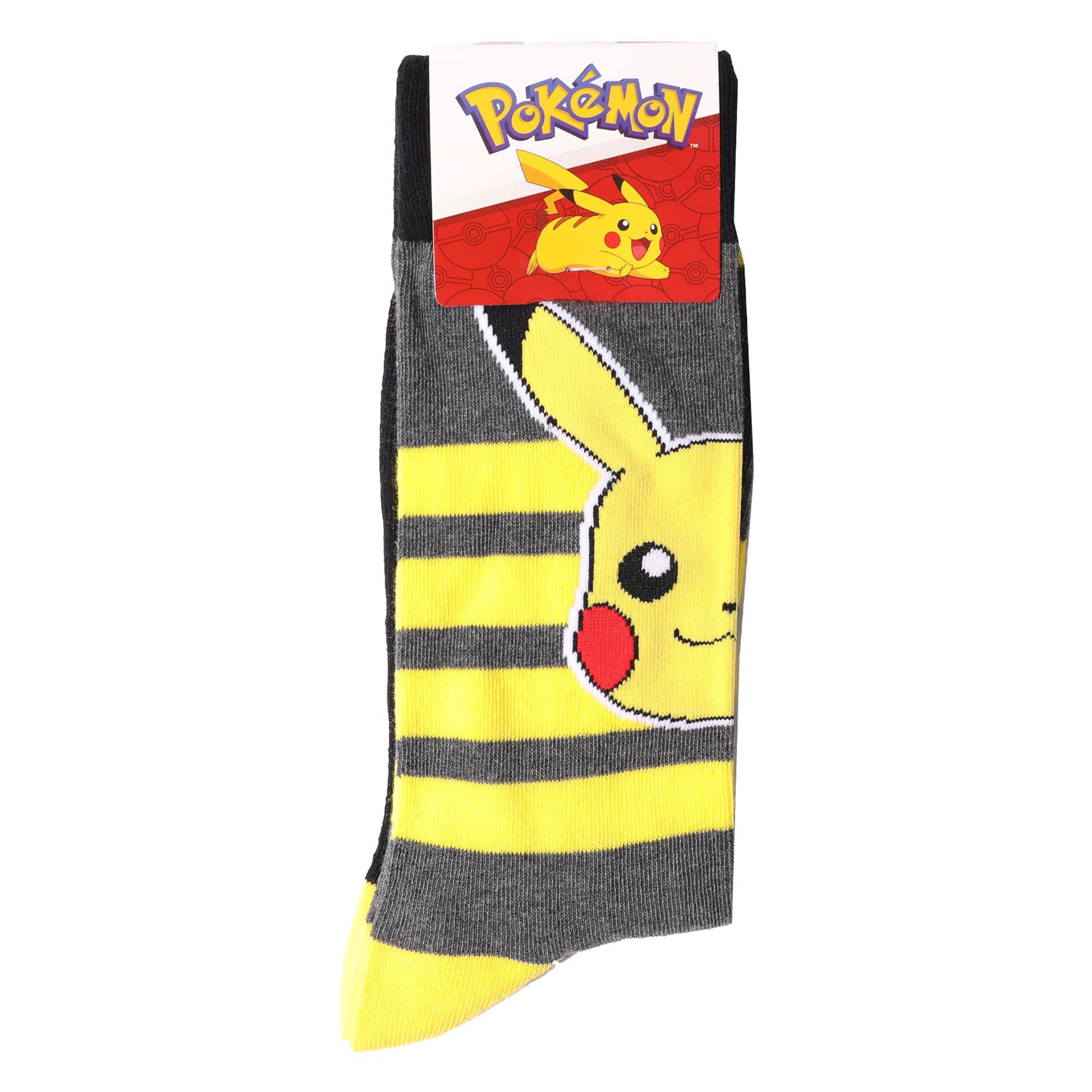 Men's Pokémon Pikachu Cotton Crew Sock - Yellow - Image 2