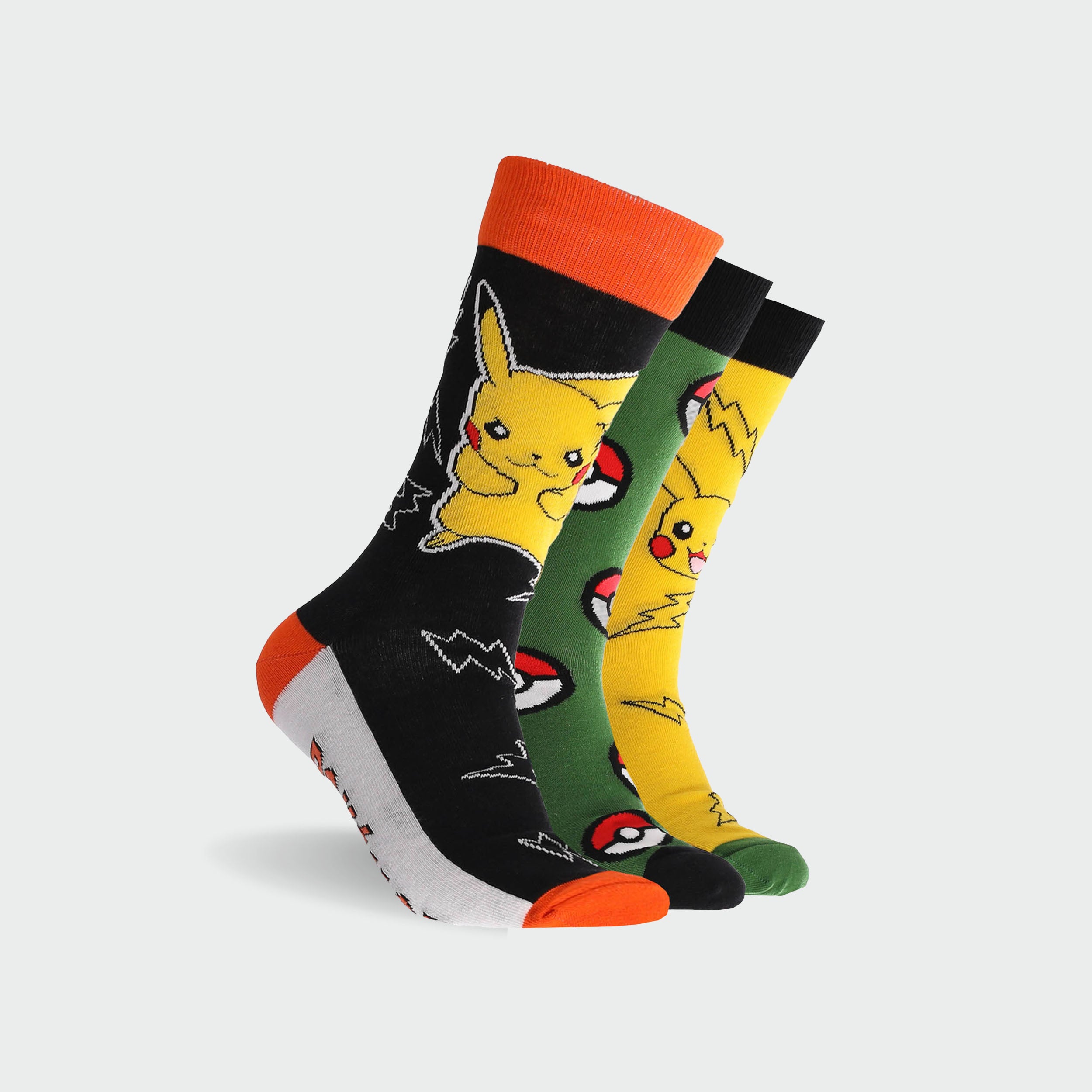 Men's Pokémon Cotton Crew Socks 3 Pack Gift Box - Image 2