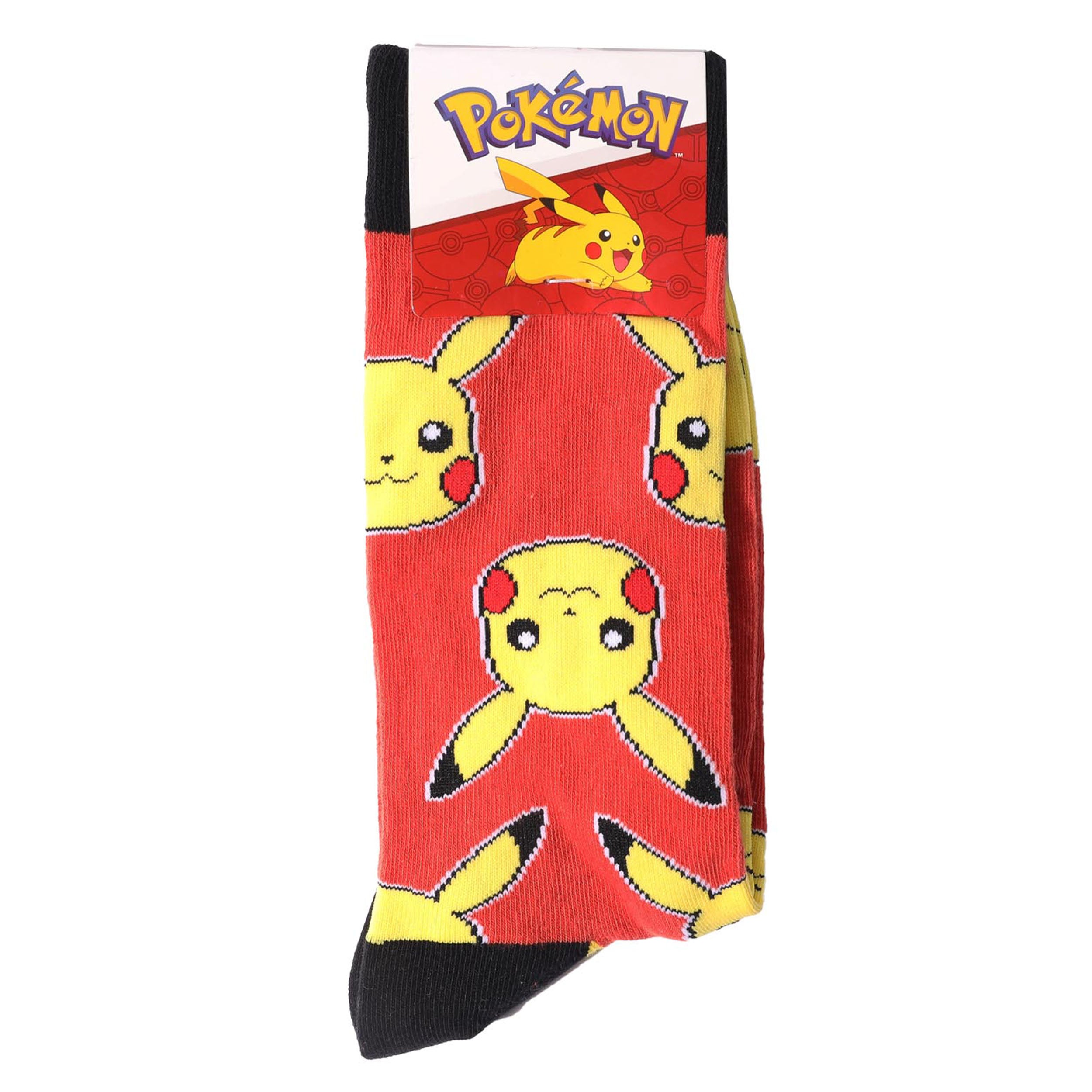 Men's Pokémon Cotton Crew Sock - Red - Image 2