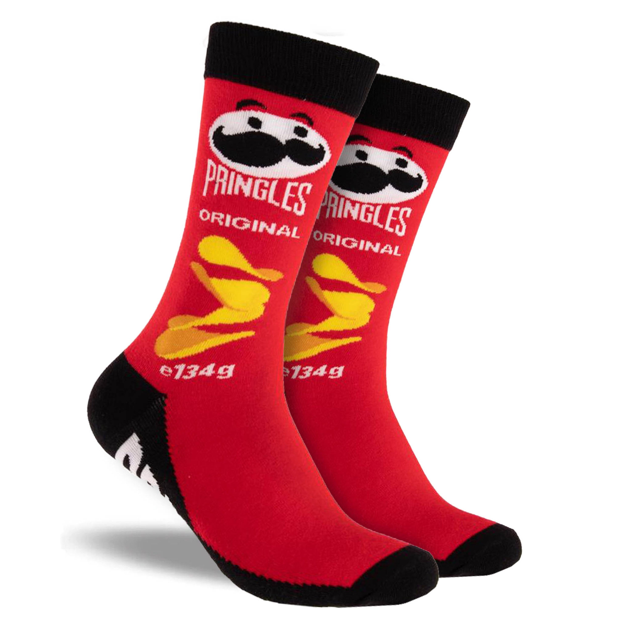 Men's Pringles Variety Cotton Crew Socks 4 Pack Gift Box - Red - Image 6