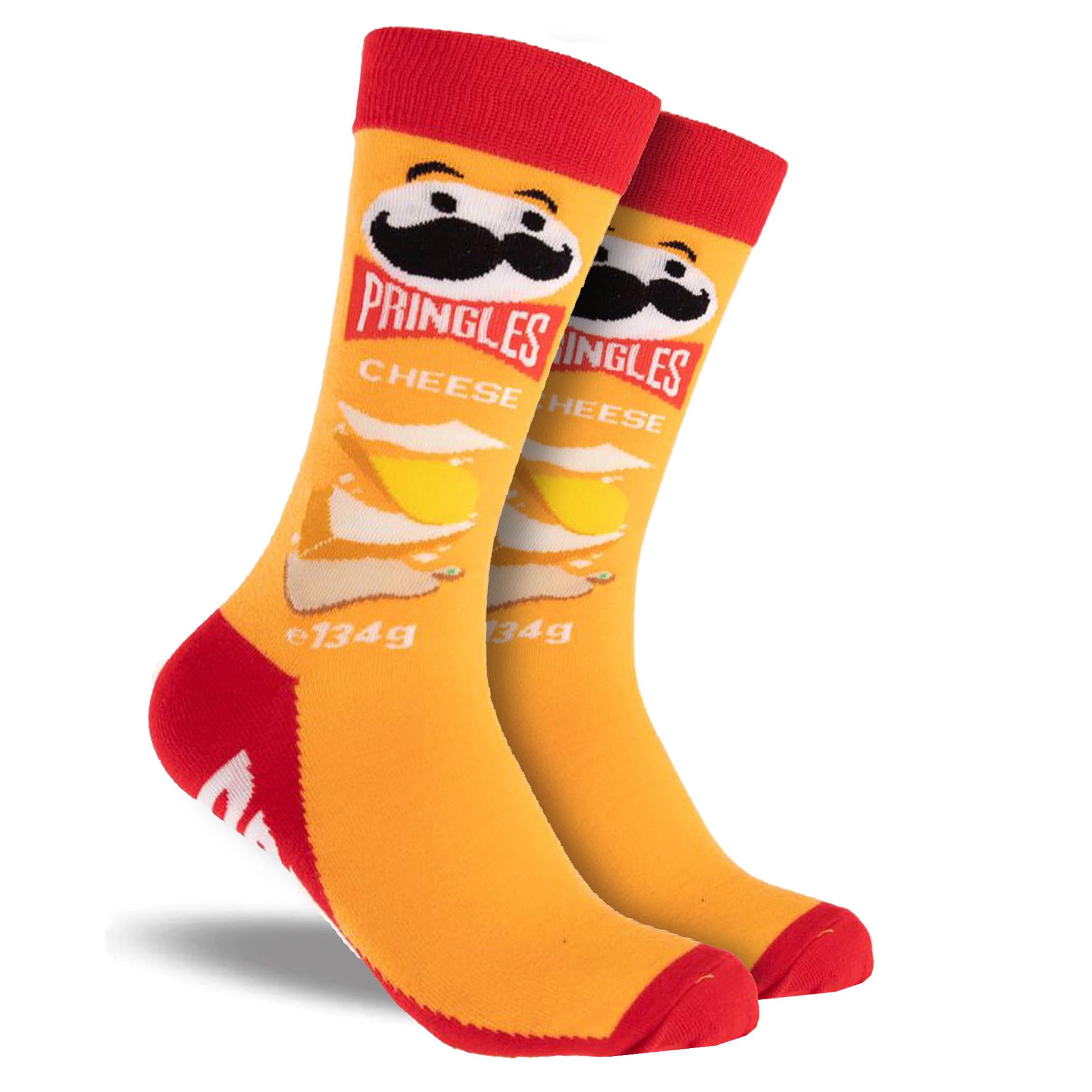 Men's Pringles Variety Cotton Crew Socks 4 Pack Gift Box - Red - Image 4