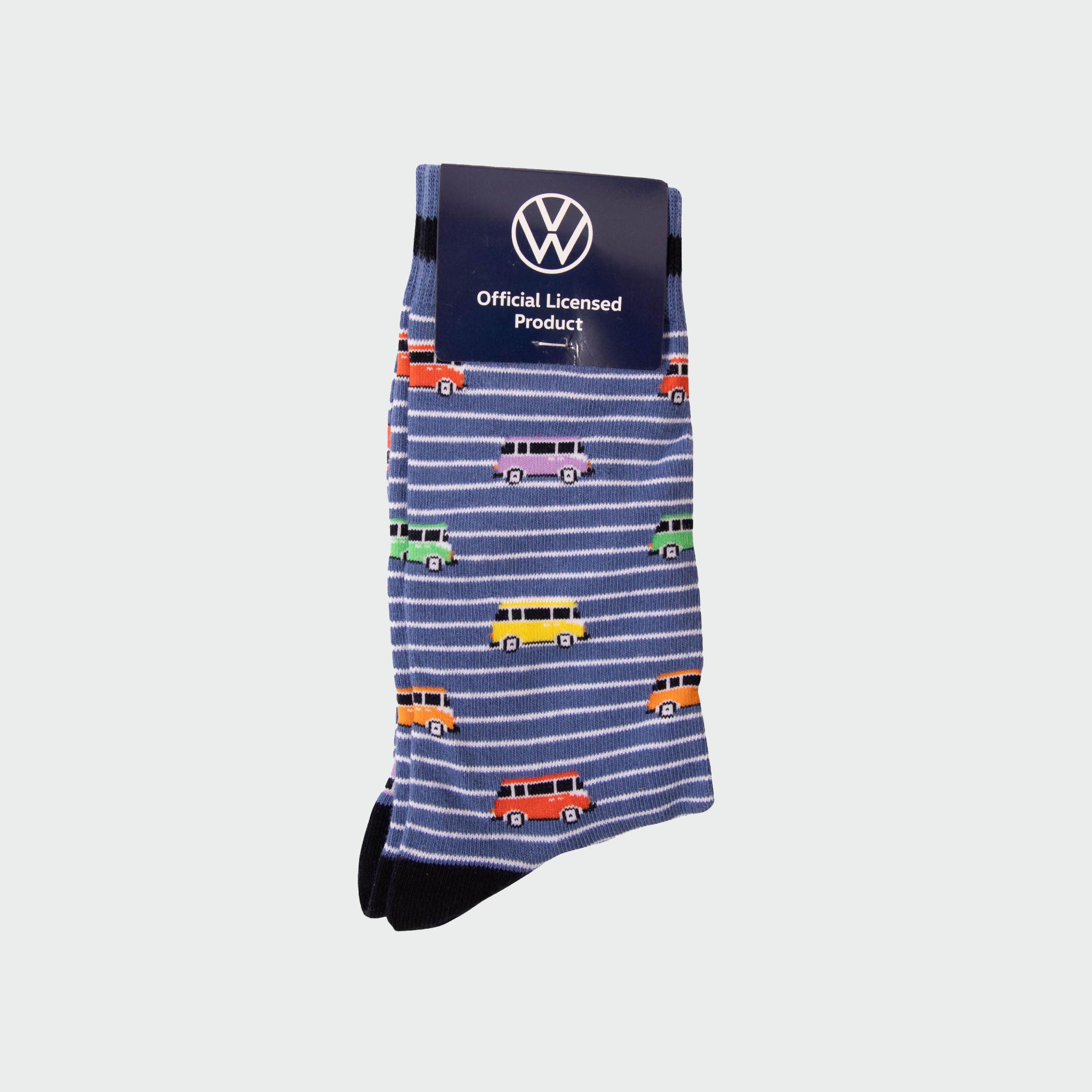 Men's Volkswagen Combi Cotton Crew Sock - Denim - Image 2